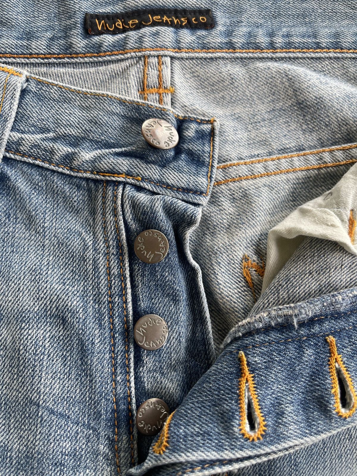 Nudie Jeans Nudie Grim Tim Distressed Denim Size US 30 / EU 46 - 10 Thumbnail