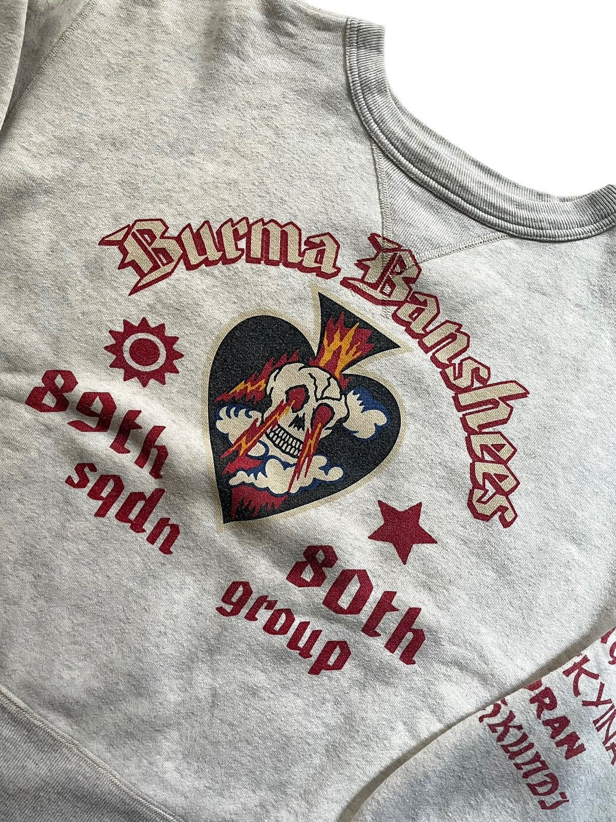 Buzz Rickson's × Japanese Brand × Toyo Enterprises Buzz Rickson’s USAF Burma Banshees 89th Squadron Sweatshirt Size US S / EU 44-46 / 1 - 4 Thumbnail