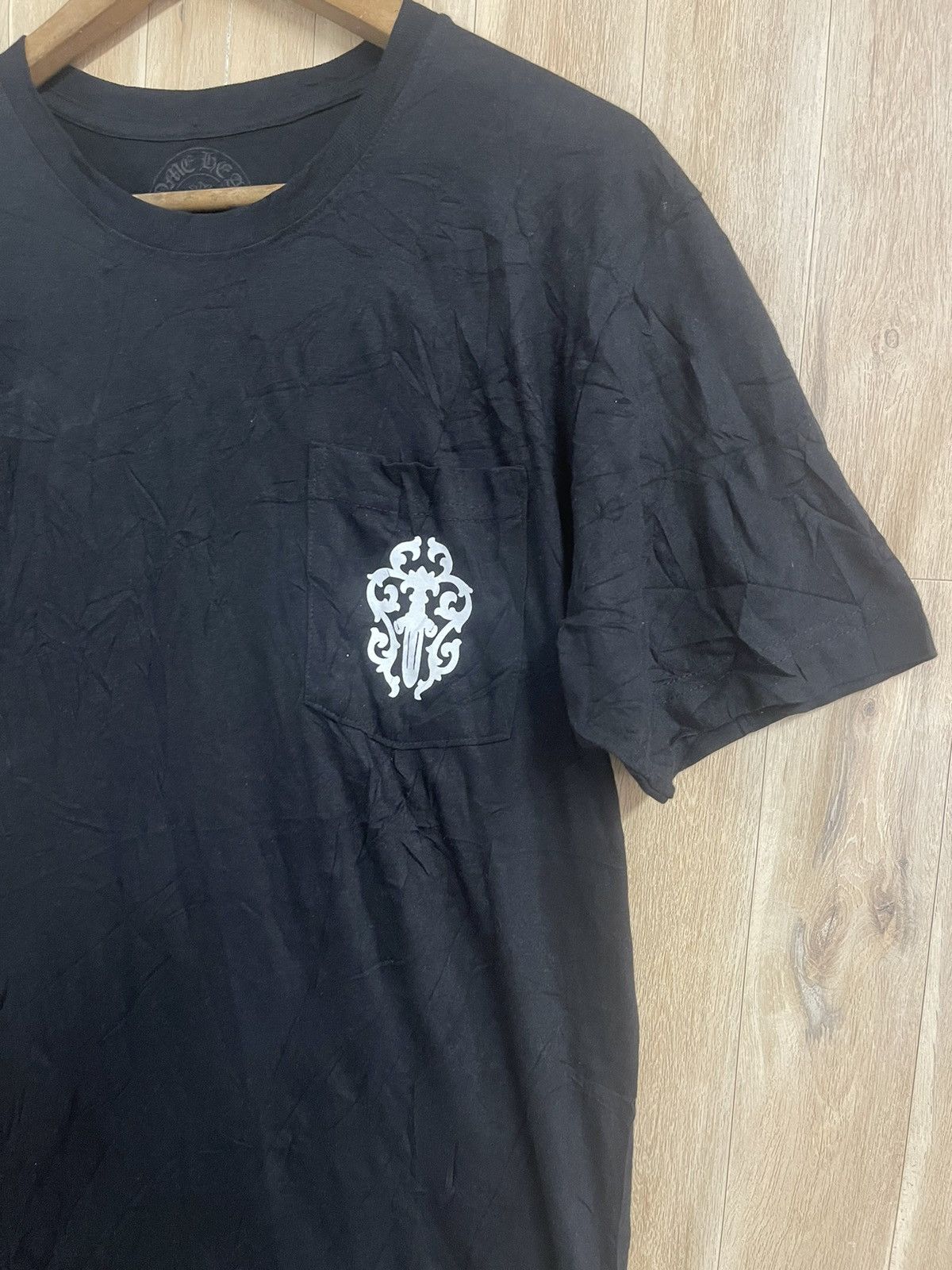 Chrome Hearts Chrome Hearts T shirt M Pocket Tee Back Hit Made In USA Size US M / EU 48-50 / 2 - 7 Thumbnail