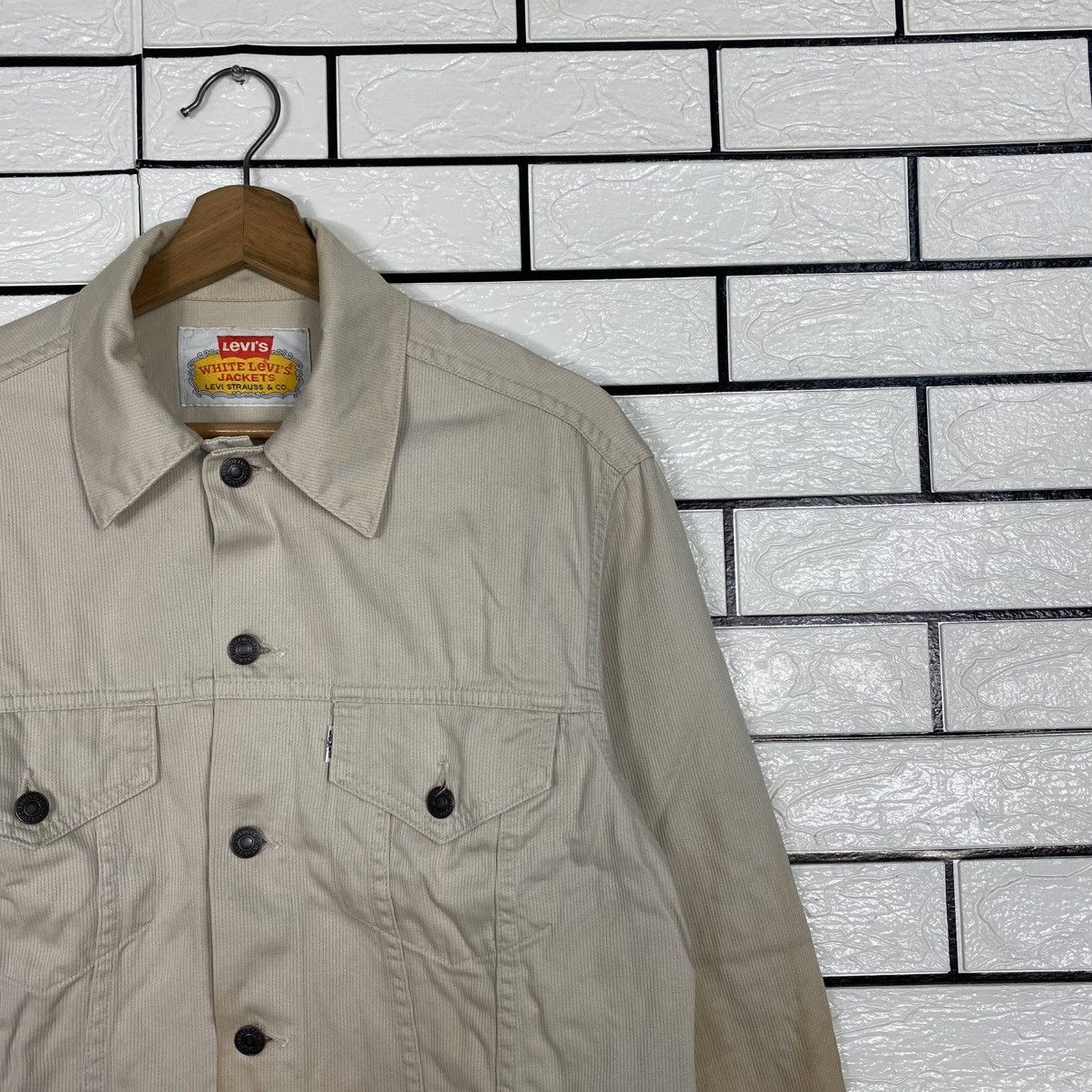 Levi's 📌Vintage Trucker Corduroy Jacket White Levi's Jackets Size US XXS / EU 40 - 7 Thumbnail