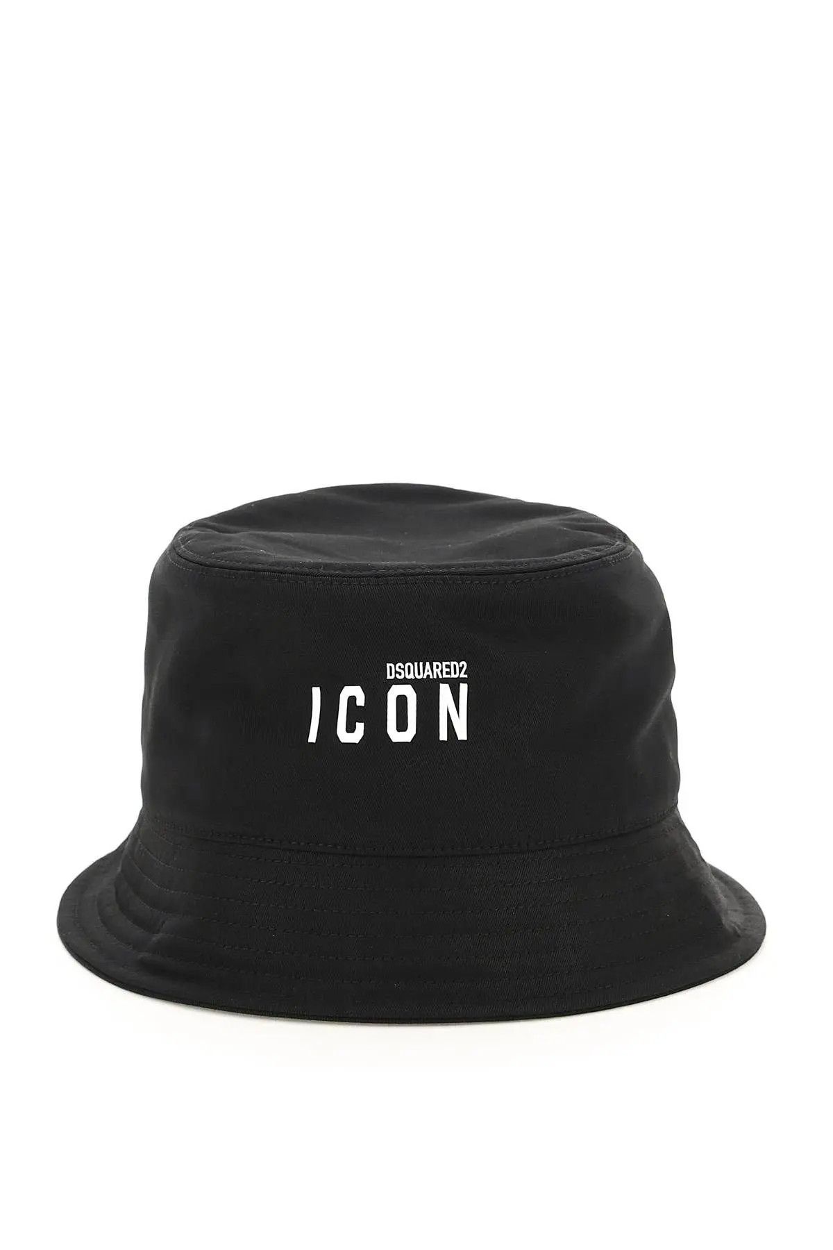 image of Dsquared2 O1S22I1N0224 Size-M 'icon' Bucket Hat In Black, Men's