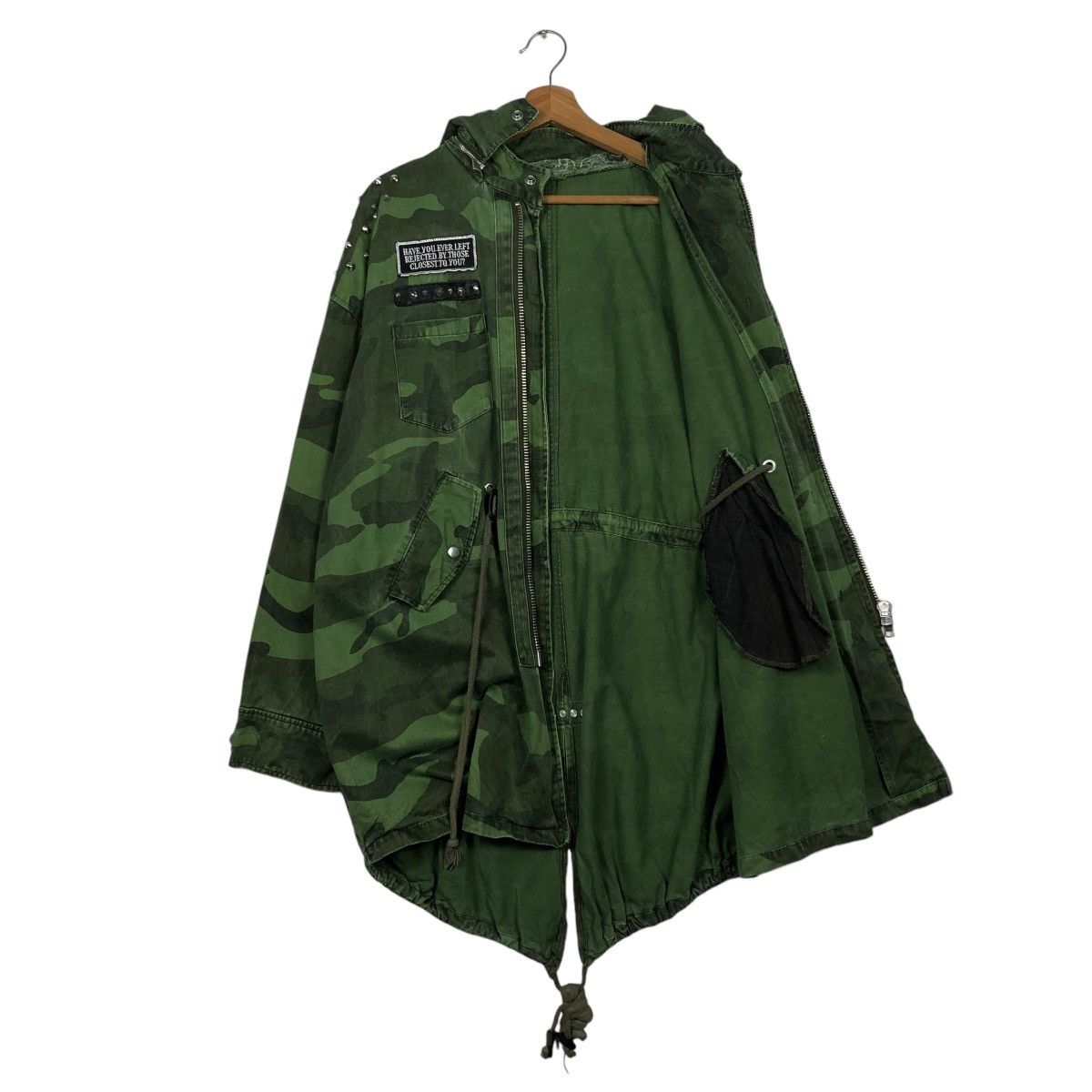 Hysteric Glamour 🔥VINTAGE MIKITARY CAMOUFLAGE PARKA JACKET BIG LOGO DESIGN Size US M / EU 48-50 / 2 - 13 Thumbnail