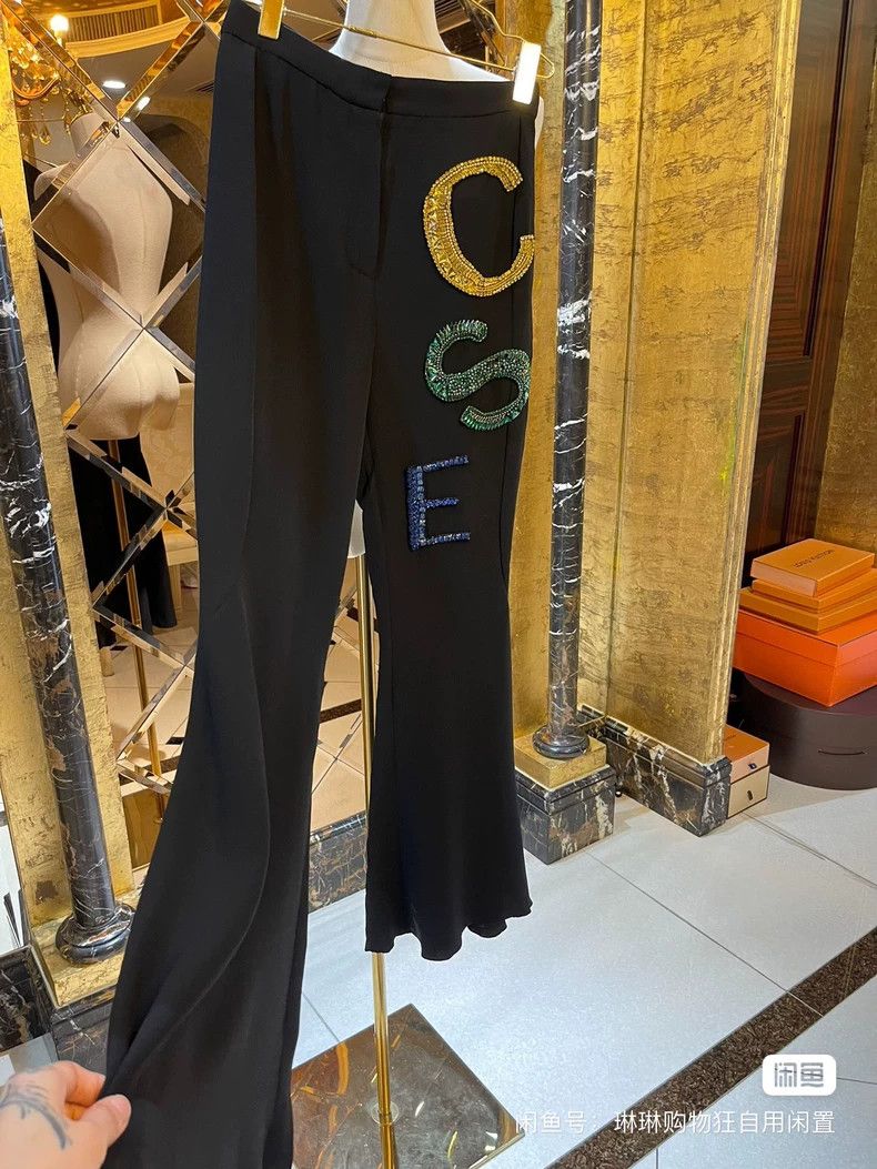 Versace Versace Rhinestone dress bell-bottoms Size 37" - 3 Thumbnail