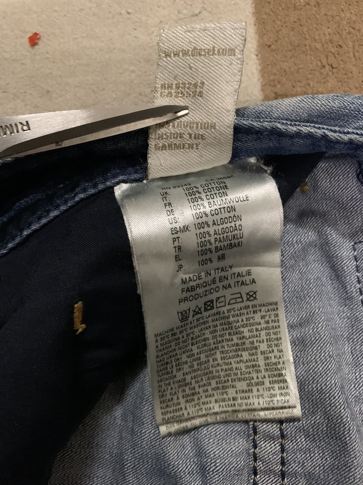 Diesel Diesel Blue Eyecons 2016/2Edition Blue Wash Distressed Jeans Size US 32 / EU 48 - 21 Thumbnail