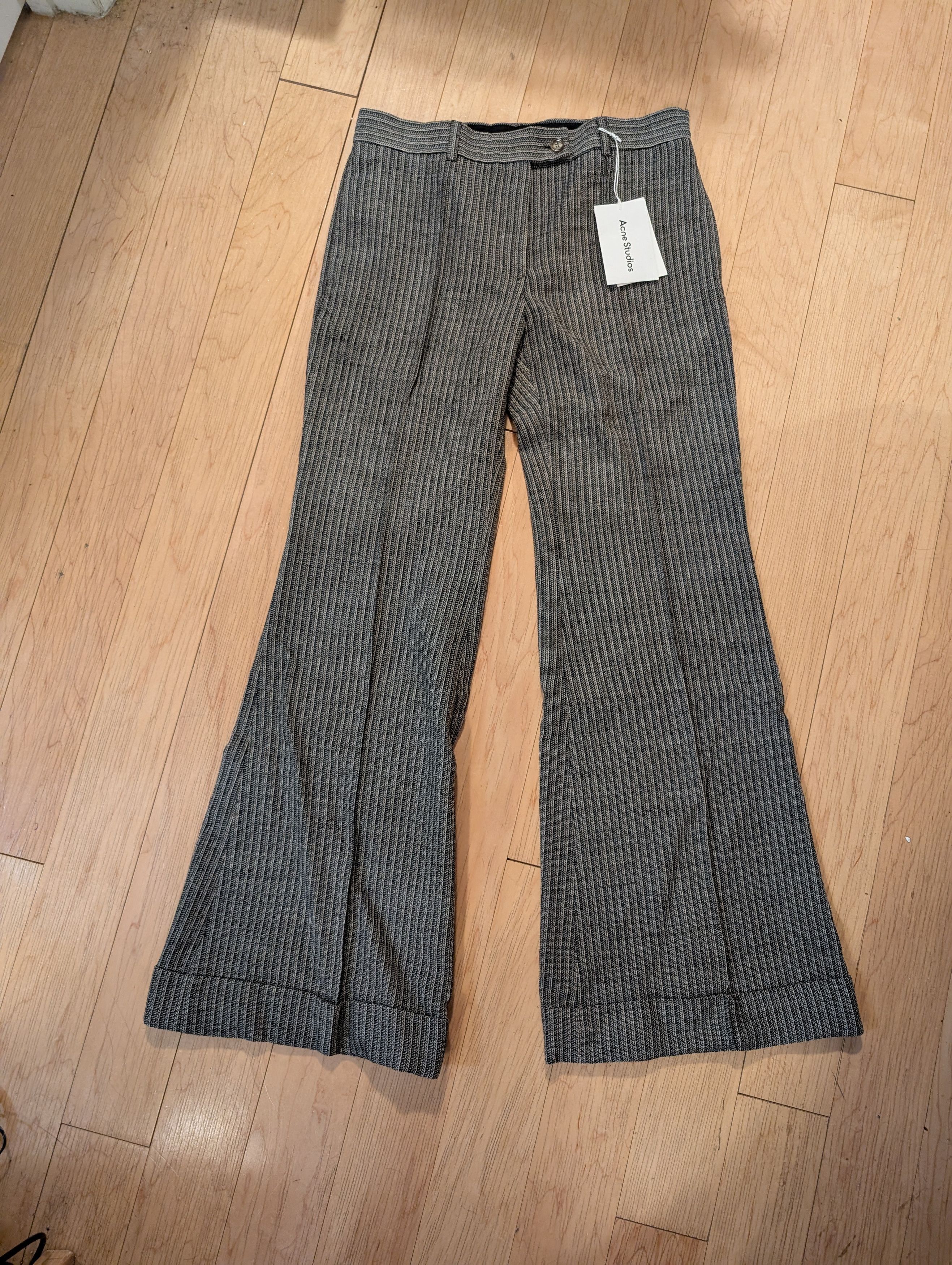 Acne Studios Acne Studios NWT Multicolored Wool-blend Flared Pants EU40 Size 30" / US 8 / IT 44 - 1 Thumbnail