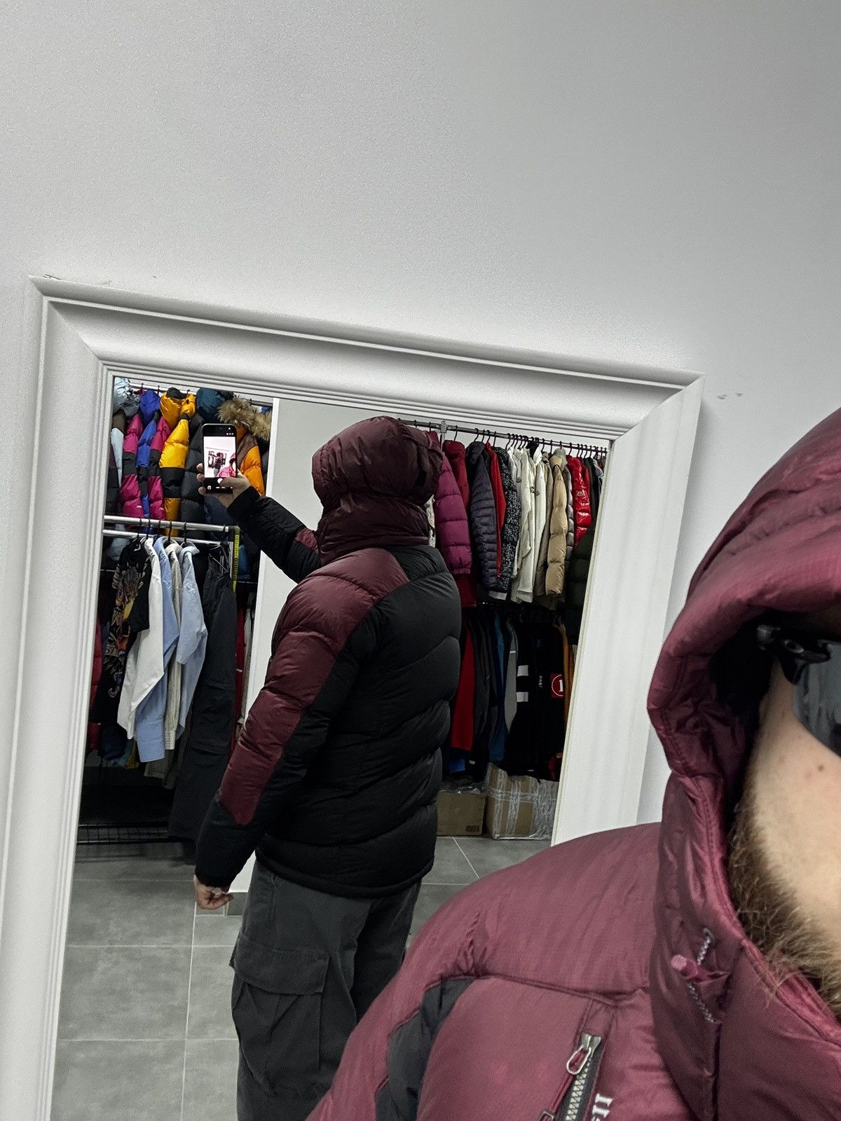 Montbell Montbell Multi Pocket Puffer Down Jacket Men Dark Red Size L Size US L / EU 52-54 / 3 - 3 Thumbnail