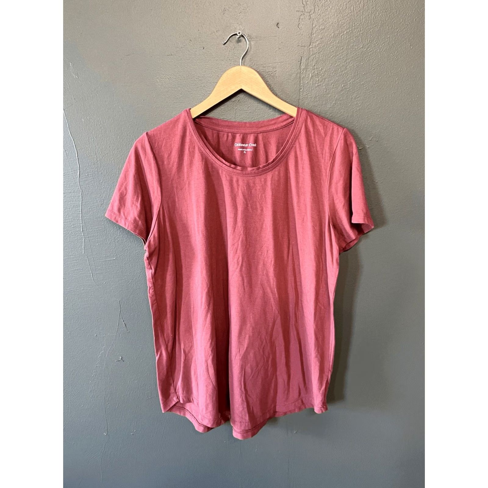 Coldwater Creek Coldwater Creek Red Petite Womens Basic Shirt Size L / US 10 / IT 46 - 2 Thumbnail