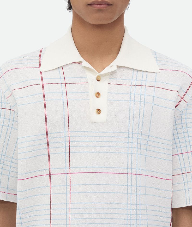 Bottega Veneta o1s1rm0326 Notebook Viscose Jacquard T-Shirt in Multicolor Size US M / EU 48-50 / 2 - 4 Thumbnail