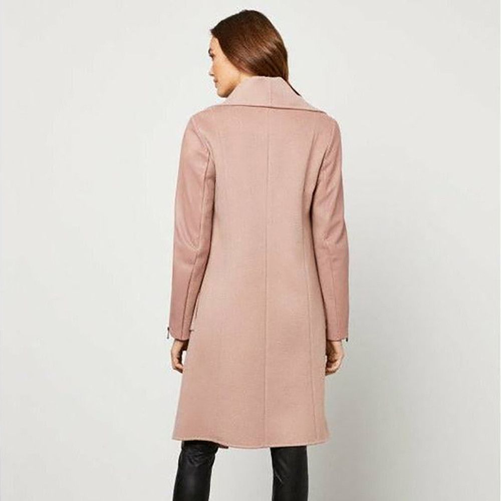 Bcbgmaxazria Women's Drape Front Wool Coat Camel XL Size XL / US 12-14 / IT 48-50 - 2 Thumbnail