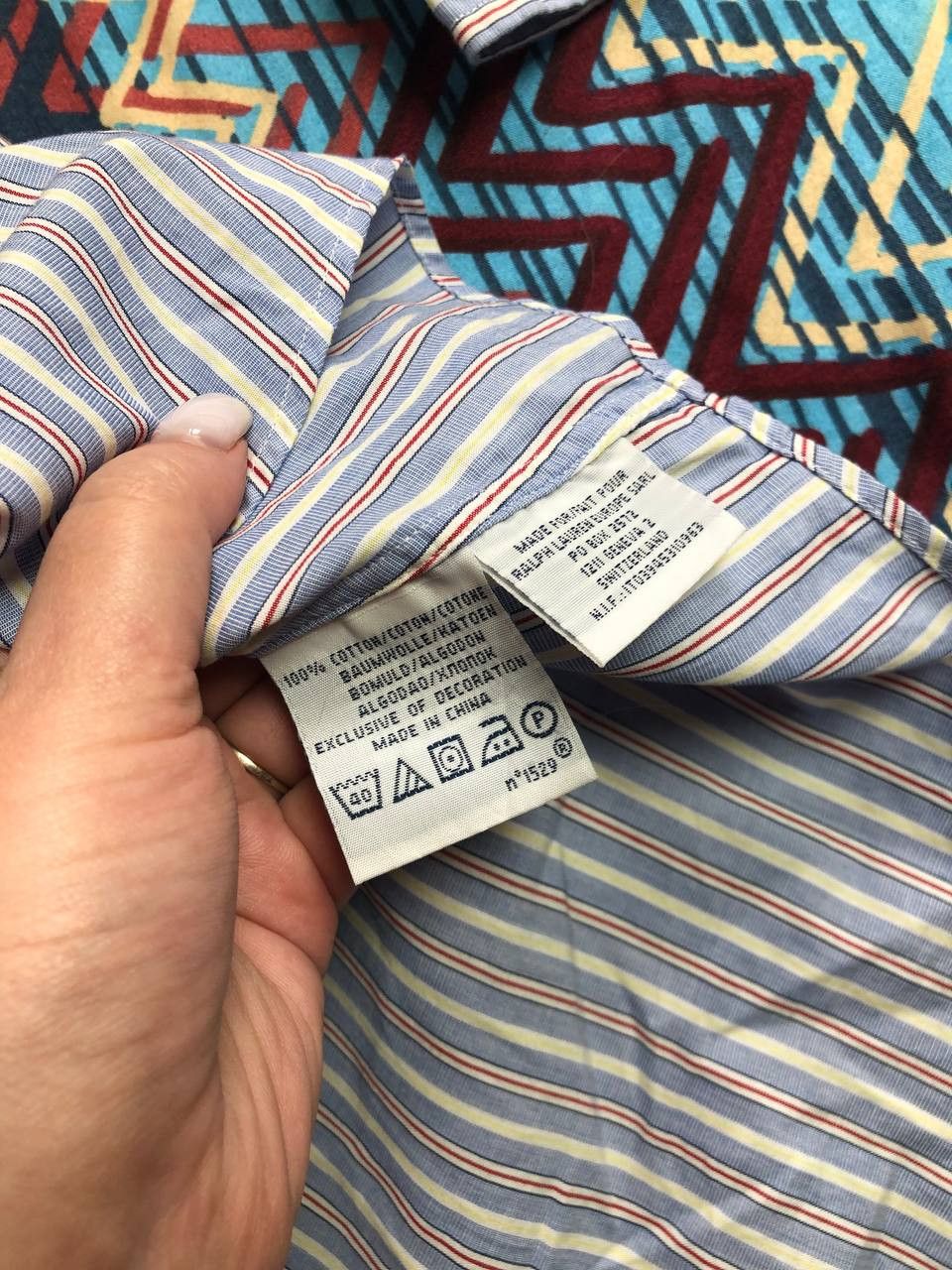 Polo Ralph Lauren × Ralph Lauren × Vintage 90s Vintage POLO RALPH LAUREN Striped Button Up Shirt Size US XXL / EU 58 / 5 - 3 Thumbnail