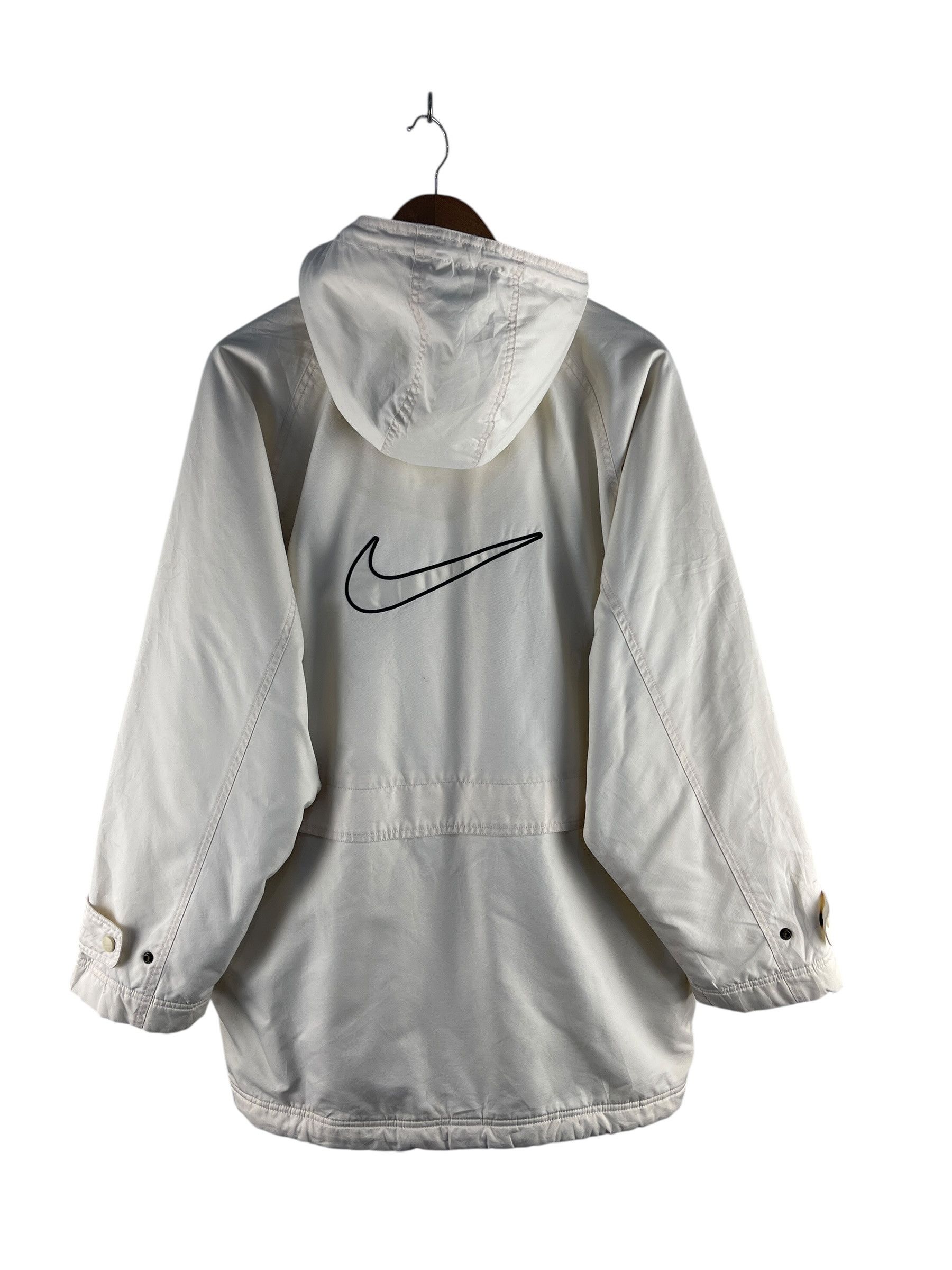 Nike Vintage Nike Big Swoosh Hooded Windbreaker Jacket Size US M / EU 48-50 / 2 - 1 Thumbnail