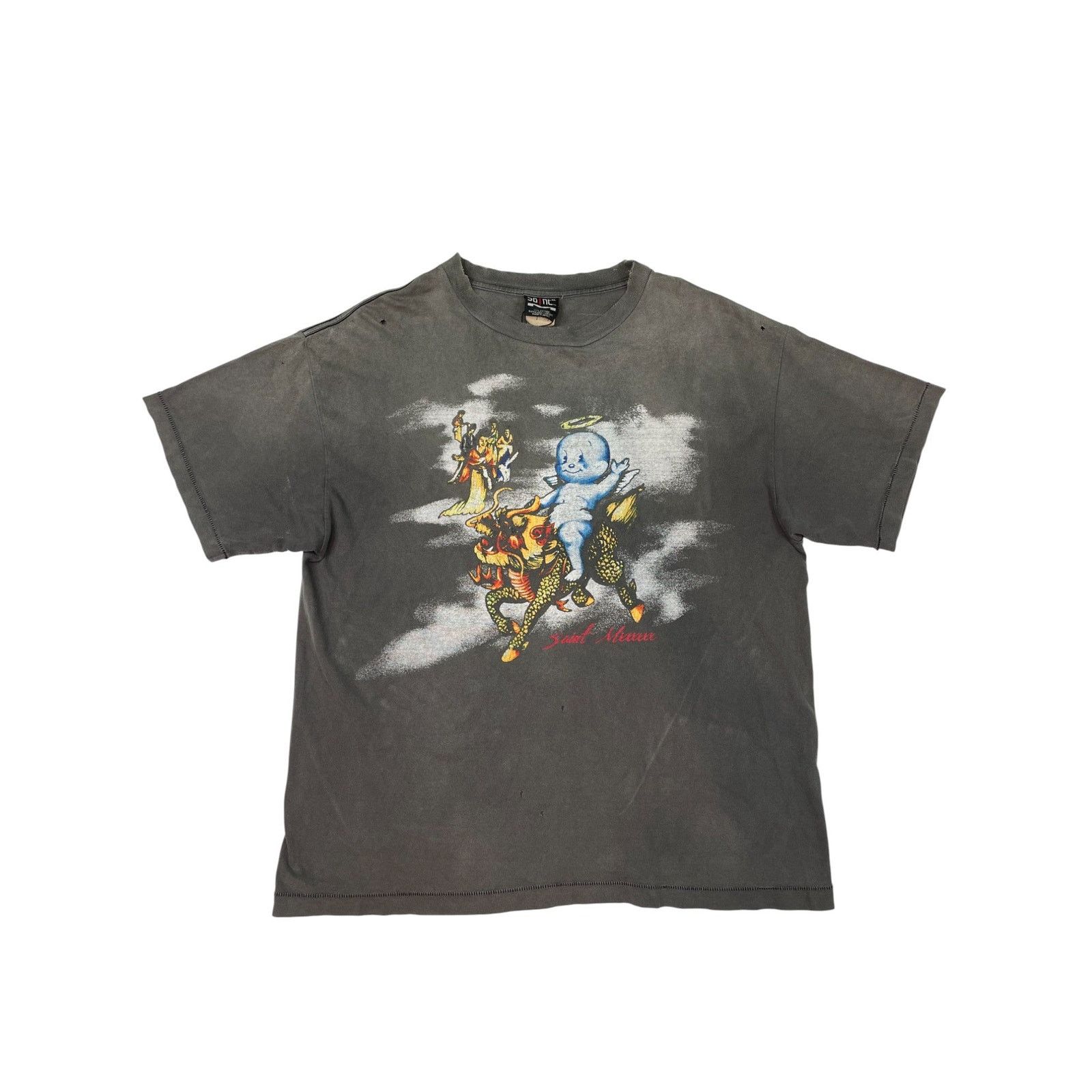 Saint Michael Saint Michael x Maxfield Grey Distressed Tee Size US XL / EU 56 / 4 - 1 Thumbnail