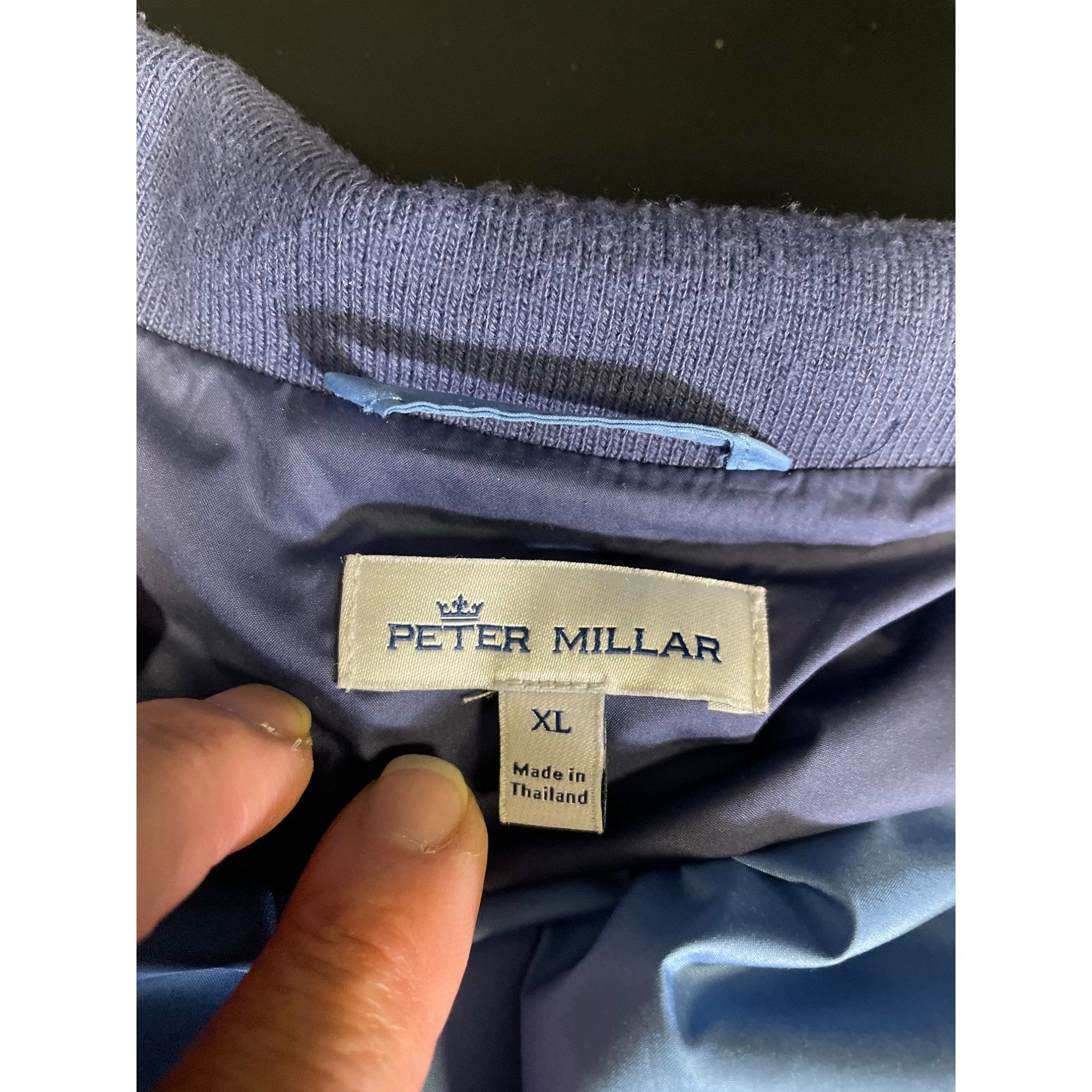 Peter Millar Peter Millar Mens Blue Full-Zip up collard jacket size XL SK Size US XL / EU 56 / 4 - 3 Thumbnail