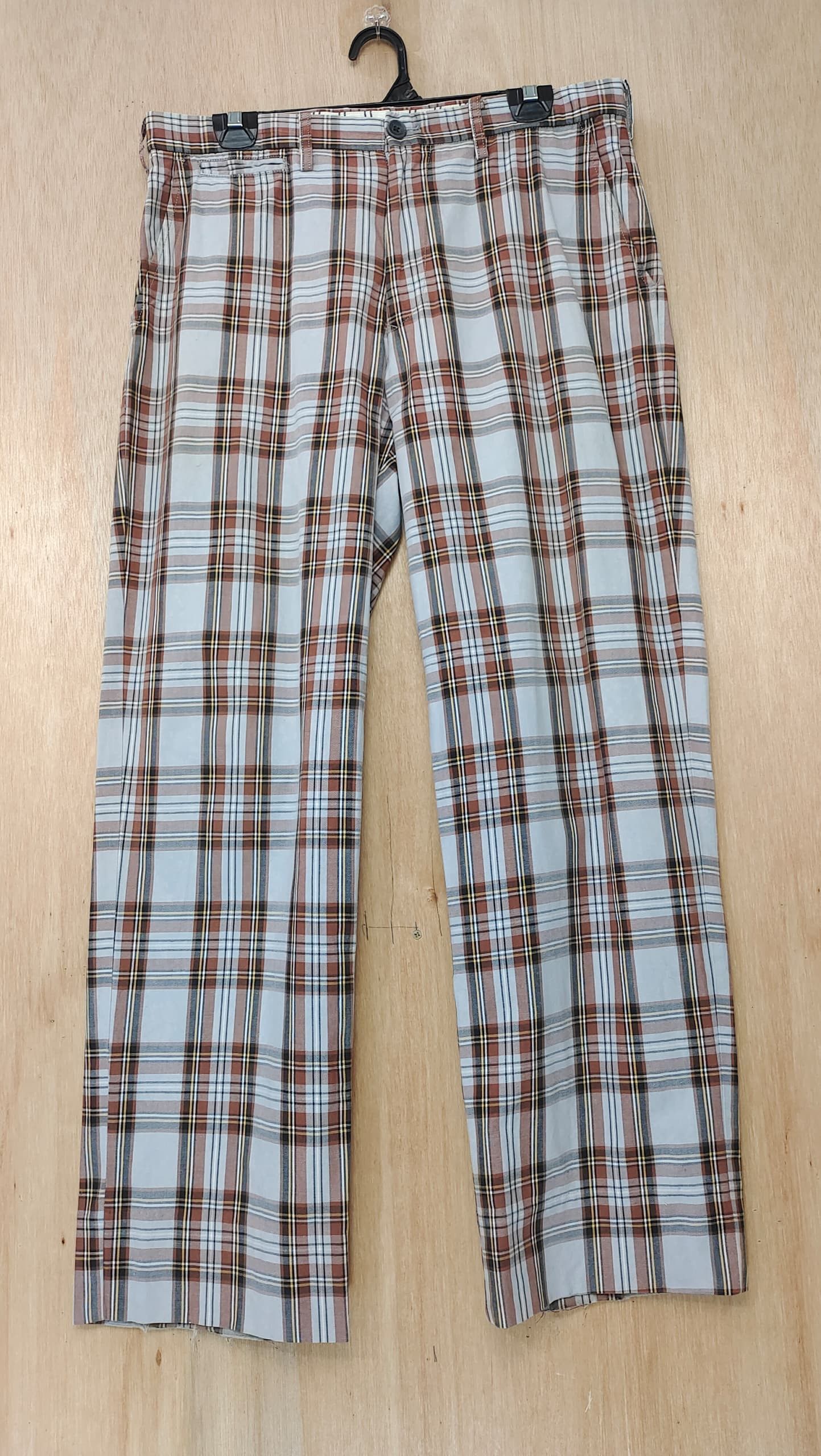 Dry Bones × If Six Was Nine × Japanese Brand VINTAGE DRY BONES TARTAN CHECKERD PLAID TROUSER CHINO PANTS Size US 34 / EU 50 - 1 Thumbnail