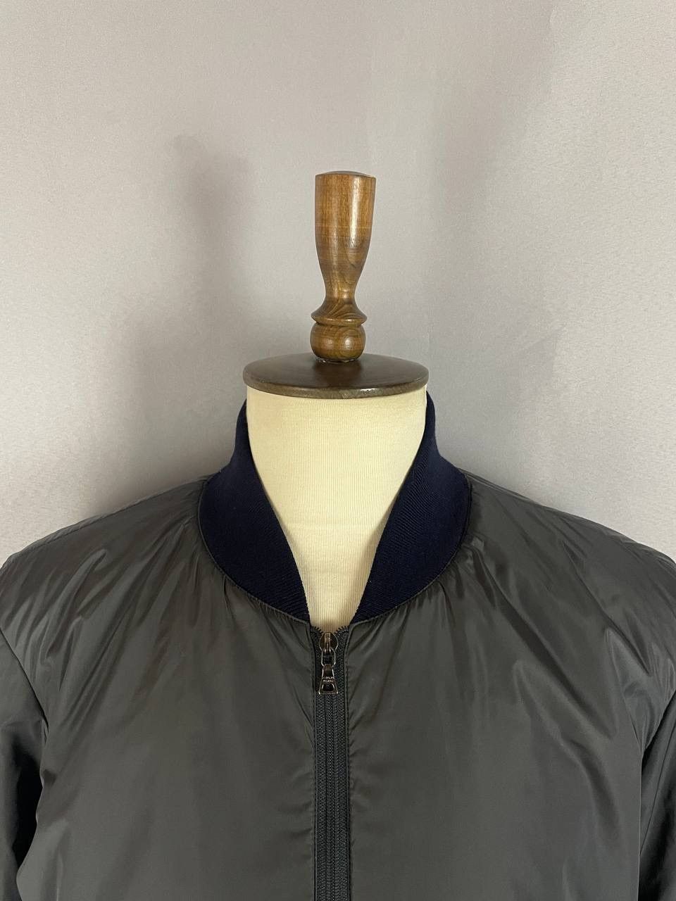 Prada Prada Nylon Jacket Zip Grey Trench Size US L / EU 52-54 / 3 - 3 Thumbnail