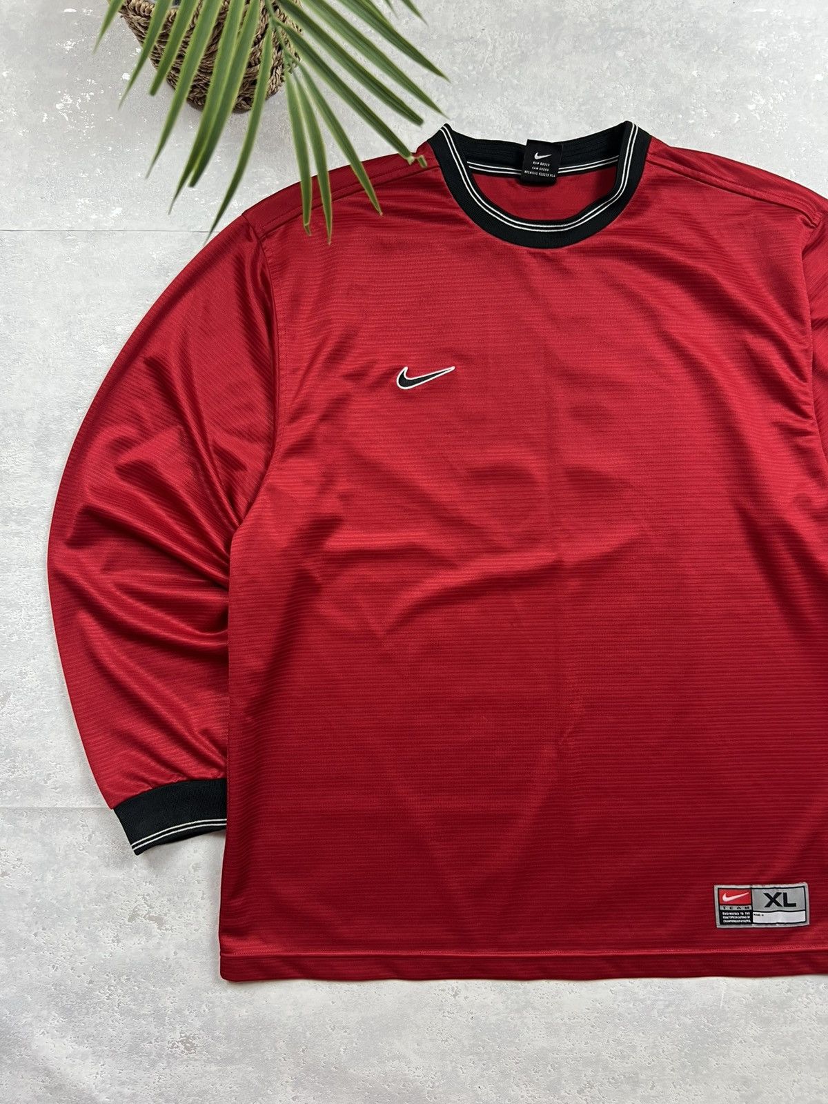 Nike 90s Nike Swoosh Vintage Y2K Soccer Longsleeve Retro Polo Tee Size US XL / EU 56 / 4 - 2 Thumbnail