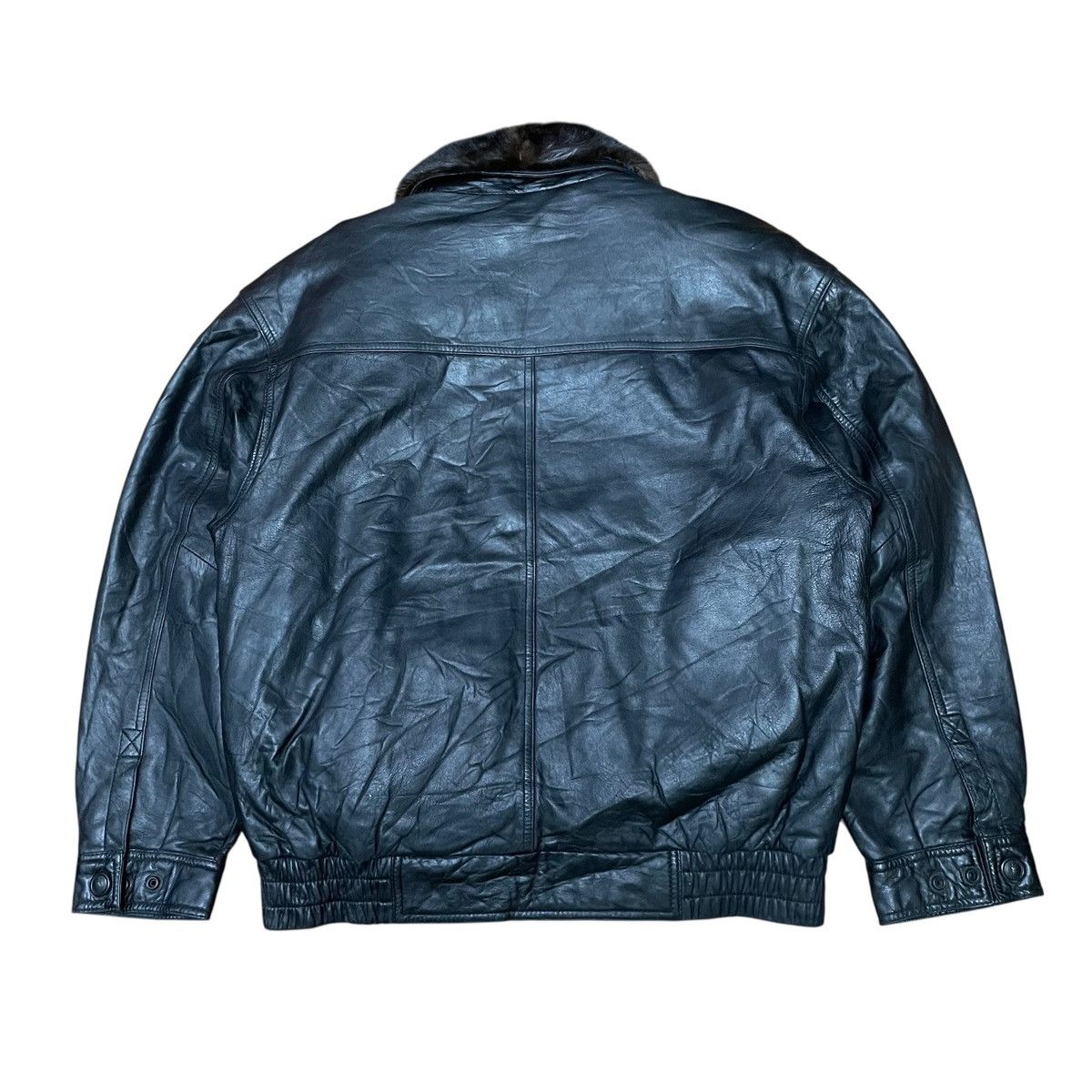 Yves Saint Laurent Vintage YSL Yves Saint Laurent Leather Bomber Jacket Size US M / EU 48-50 / 2 - 2 Thumbnail
