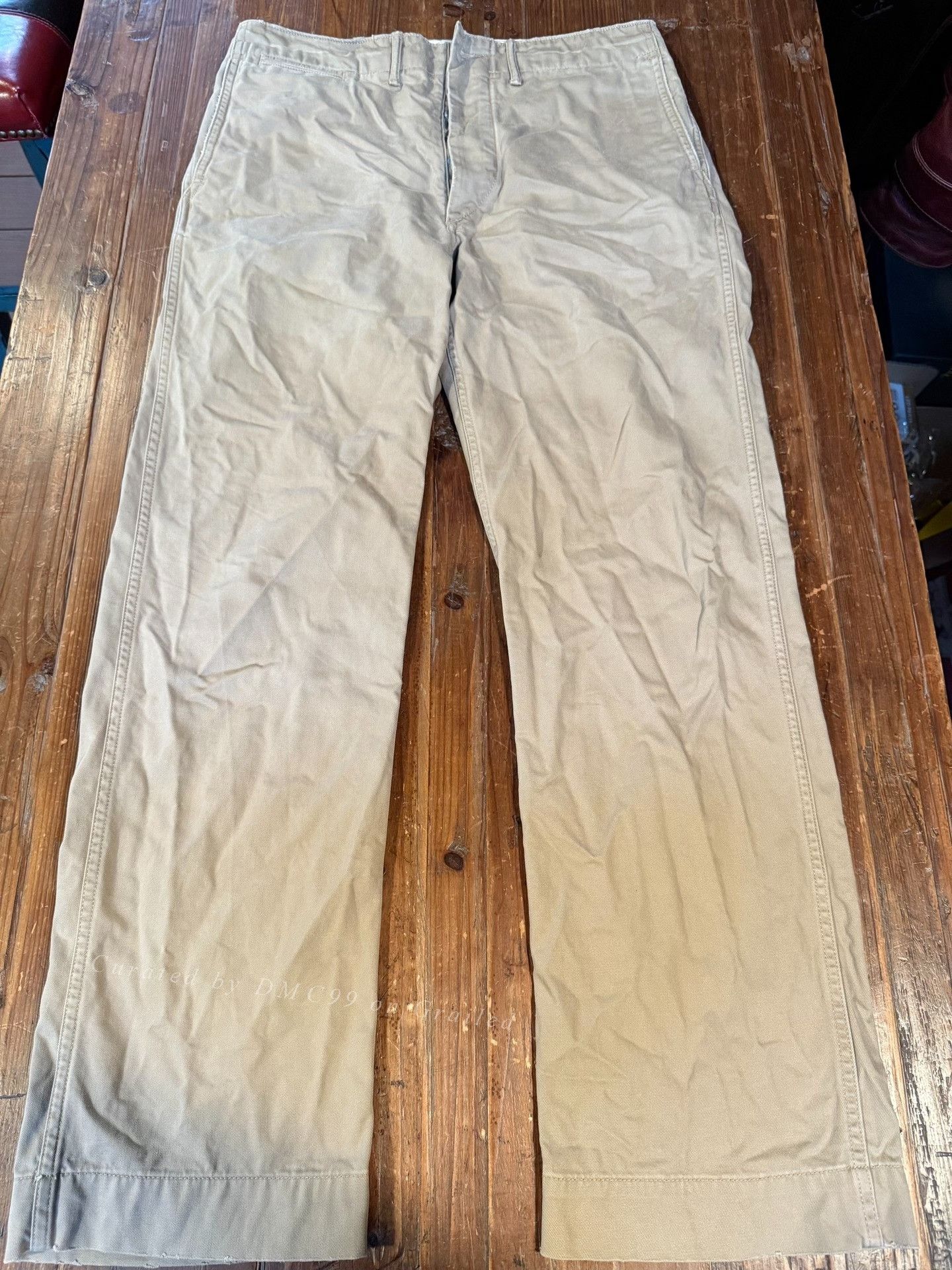 RRL Ralph Lauren RRL Beige Khaki Officer Pants Size US 30 / EU 46 - 1 Thumbnail