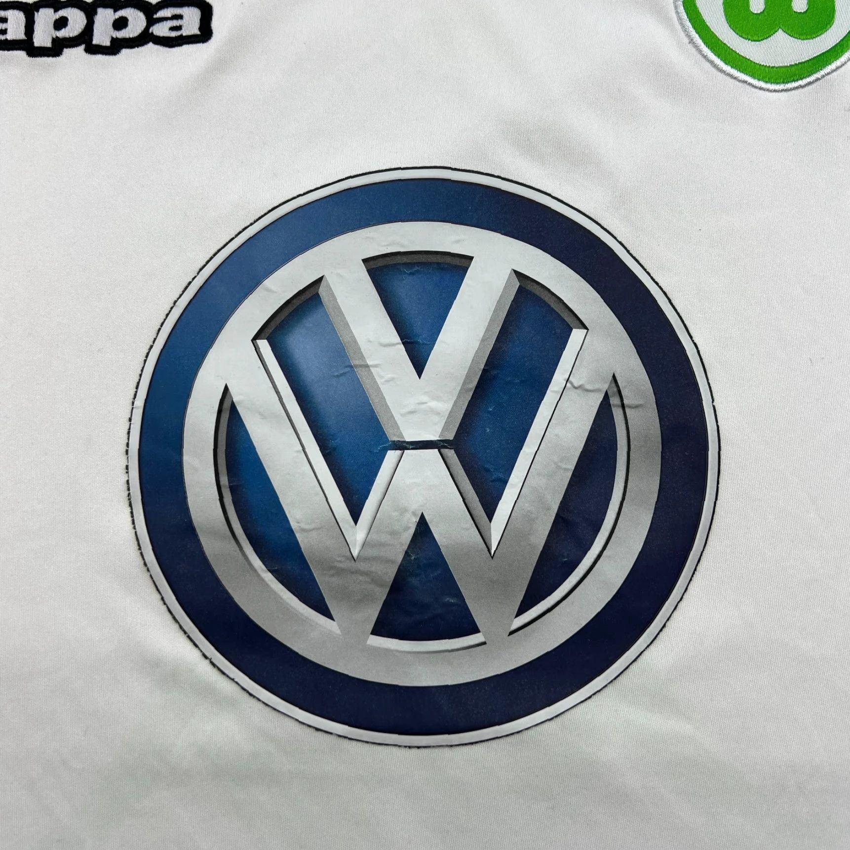 Kappa Kappa Football Shirt Mens Large White VFL Wolfsburg 2014 2015 Training Jersey Moisture Wicking Quick Dry Size US L / EU 52-54 / 3 - 3 Thumbnail