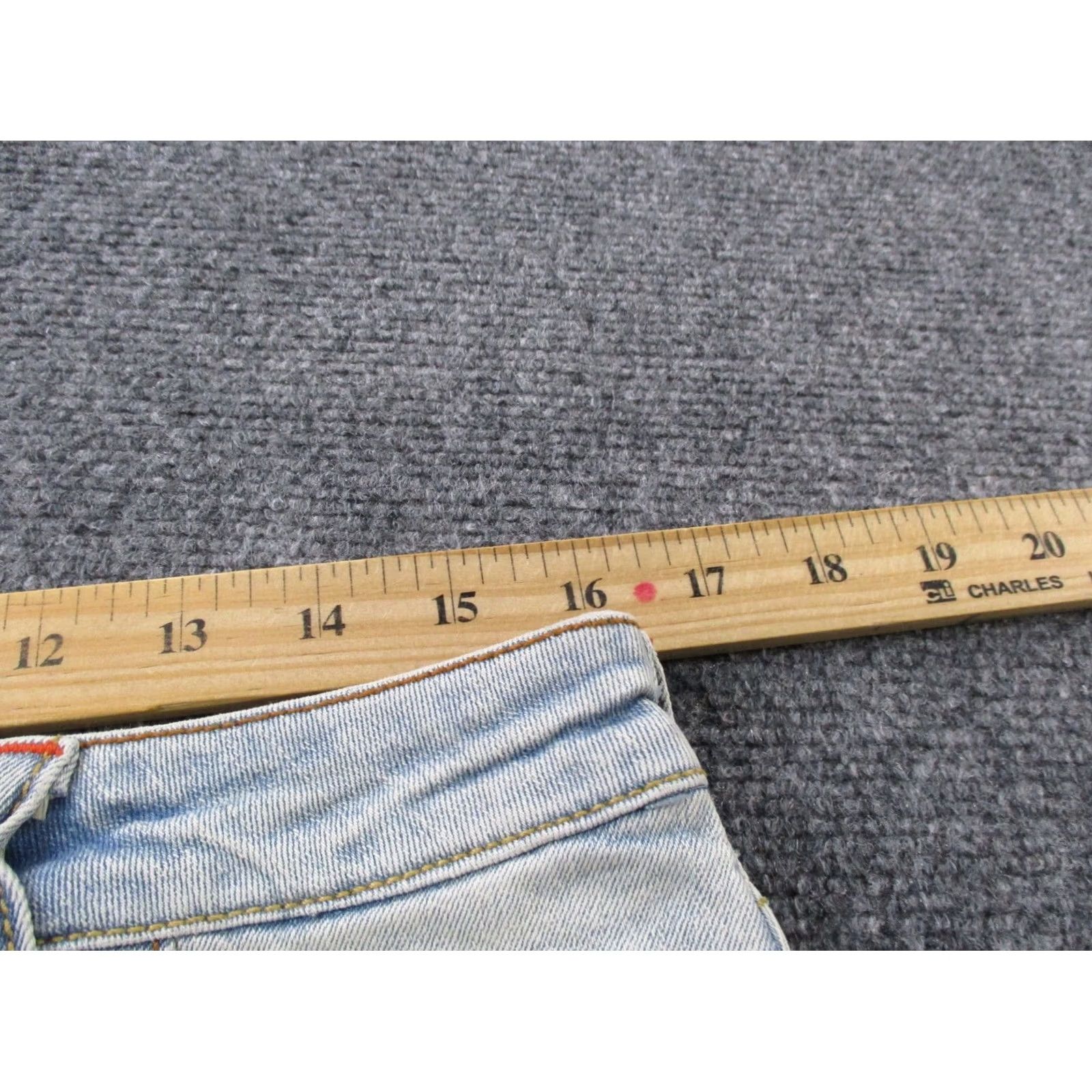 True Religion True Religion Skirt Womens 29 Blue Denim Straigh? Short Mini Casual Y2K 90s Mens? Size 29" - 4 Thumbnail