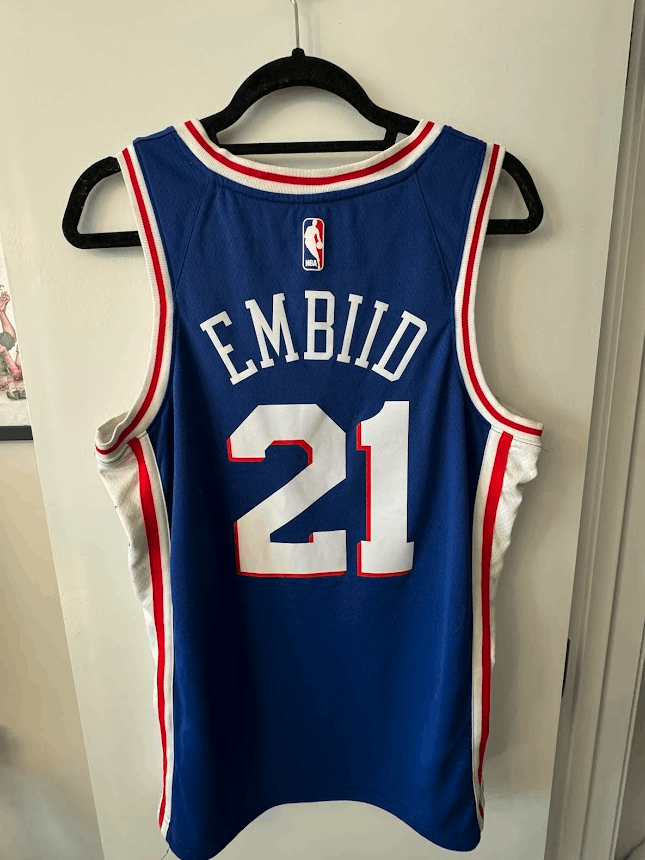 Nike Nike Joel Embiid Royal Philadelphia 76ers Swingman Jersey Size US M / EU 48-50 / 2 - 7 Thumbnail