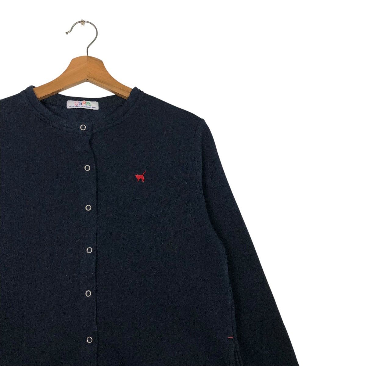 Japanese Brand 📌Vintage Snap Button Cardigan Uspp Black Issey Miyake Size US L / EU 52-54 / 3 - 7 Thumbnail