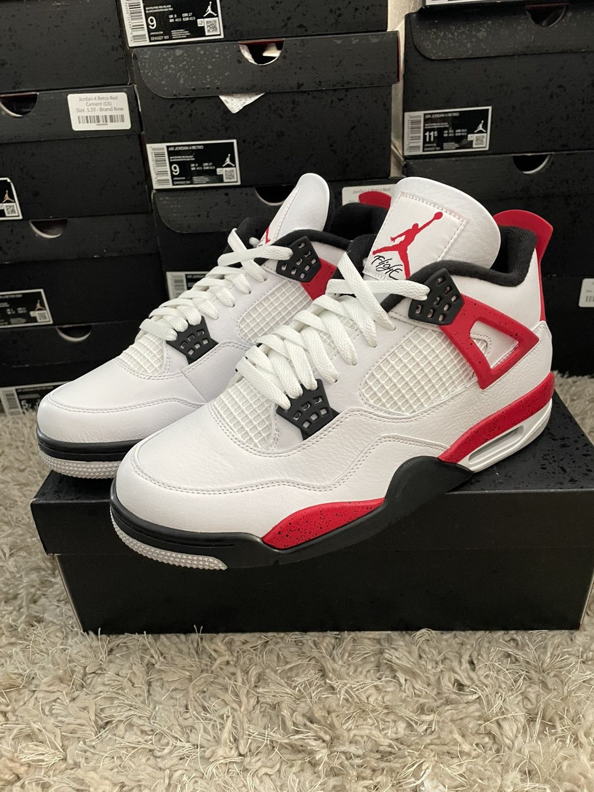 Jordan Brand Jordan 4 Red Cement Size US 10 / EU 43 - 1 Thumbnail