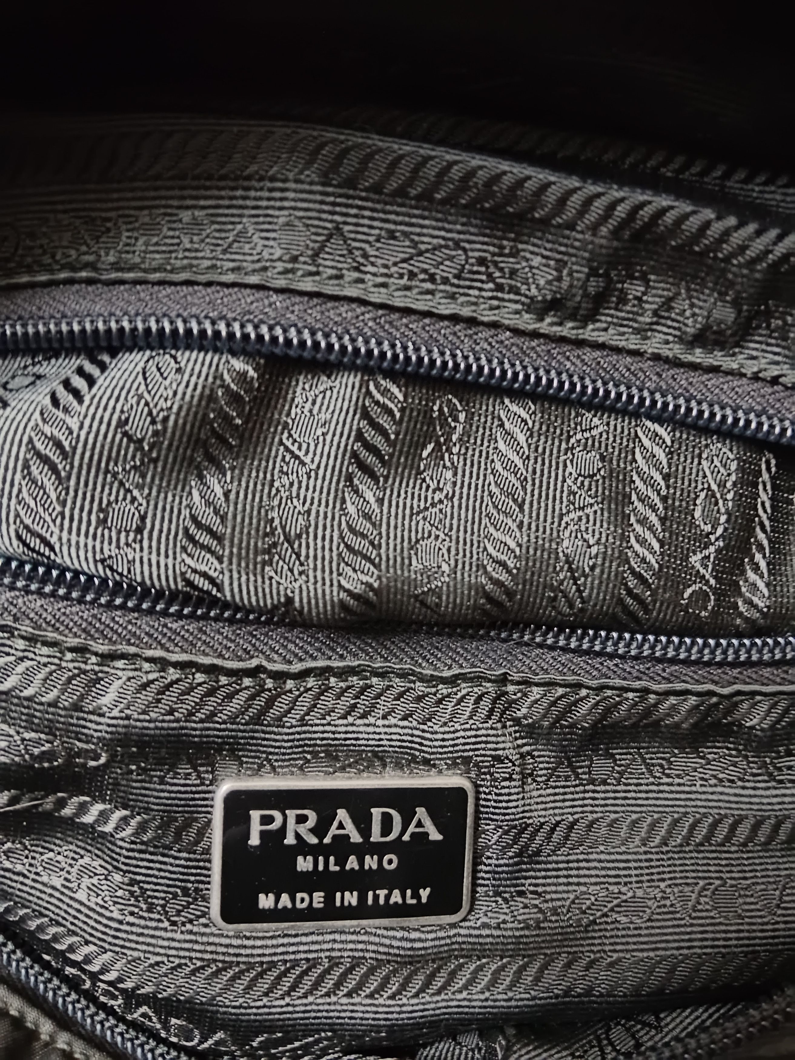 Prada Prada Vintage Nero Tessuto Zipped City Tote B4680 #29 Size ONE SIZE - 4 Thumbnail