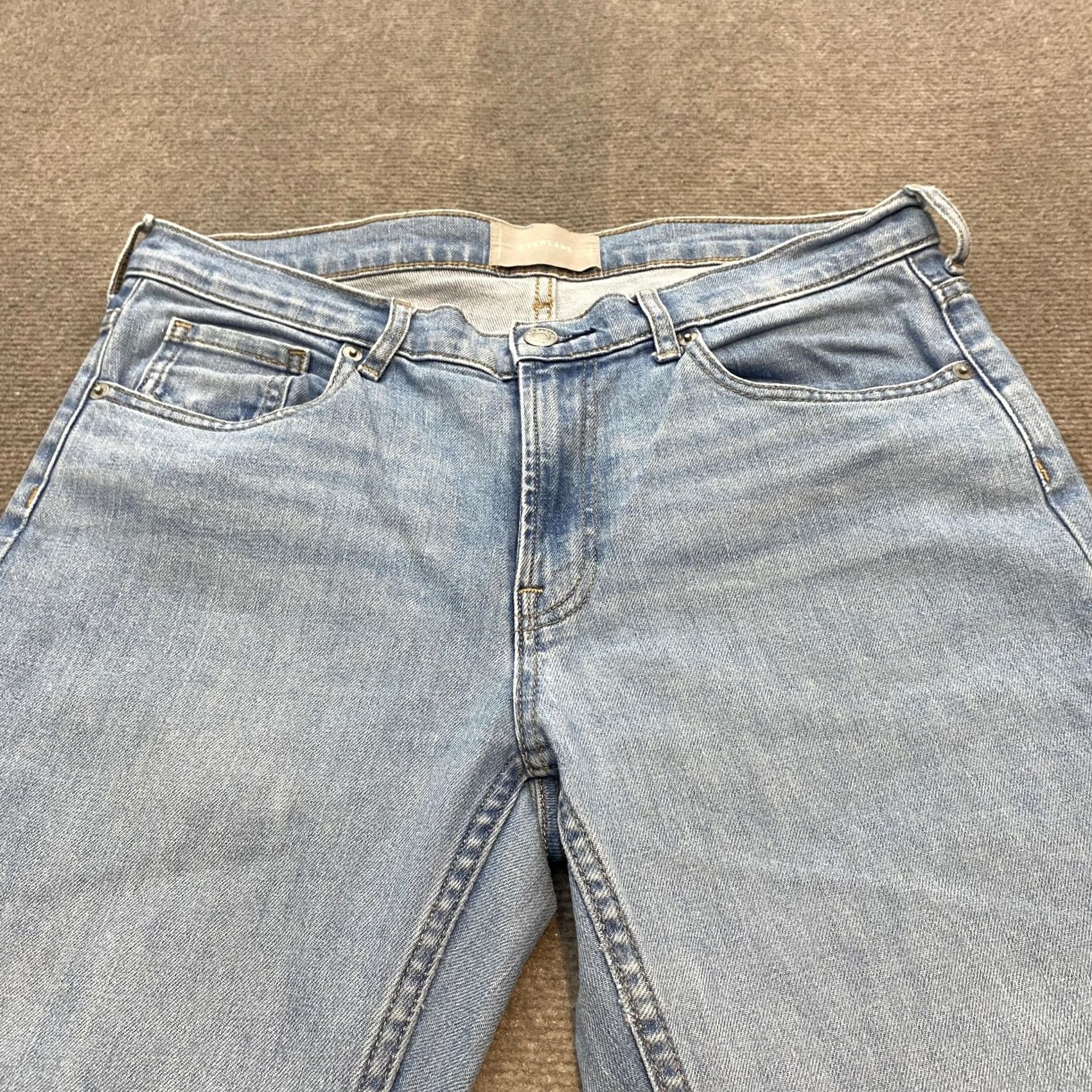 Everlane Everlane Jeans Womens 29 Regular Light Blue Denim Stretch Skinny High Rise Jeans Size 29" - 2 Thumbnail