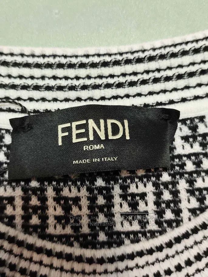 Fendi Fendi Round neck black and white knitted full print short- Size US S / EU 44-46 / 1 - 3 Thumbnail
