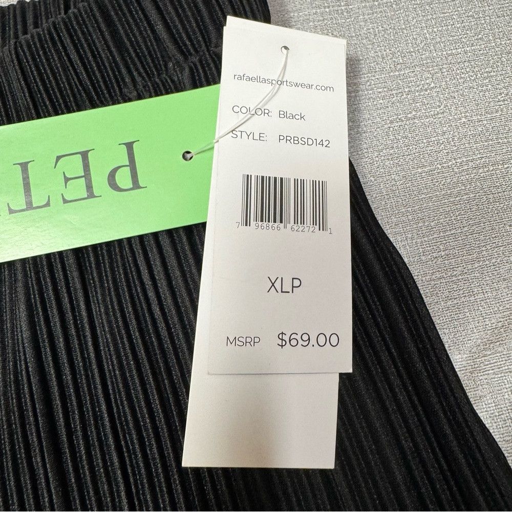 Other NWT New Rafaella Pleated Black Wide Leg Pants Size XL Petit Size 38" / US 16 / IT 52 - 7 Thumbnail