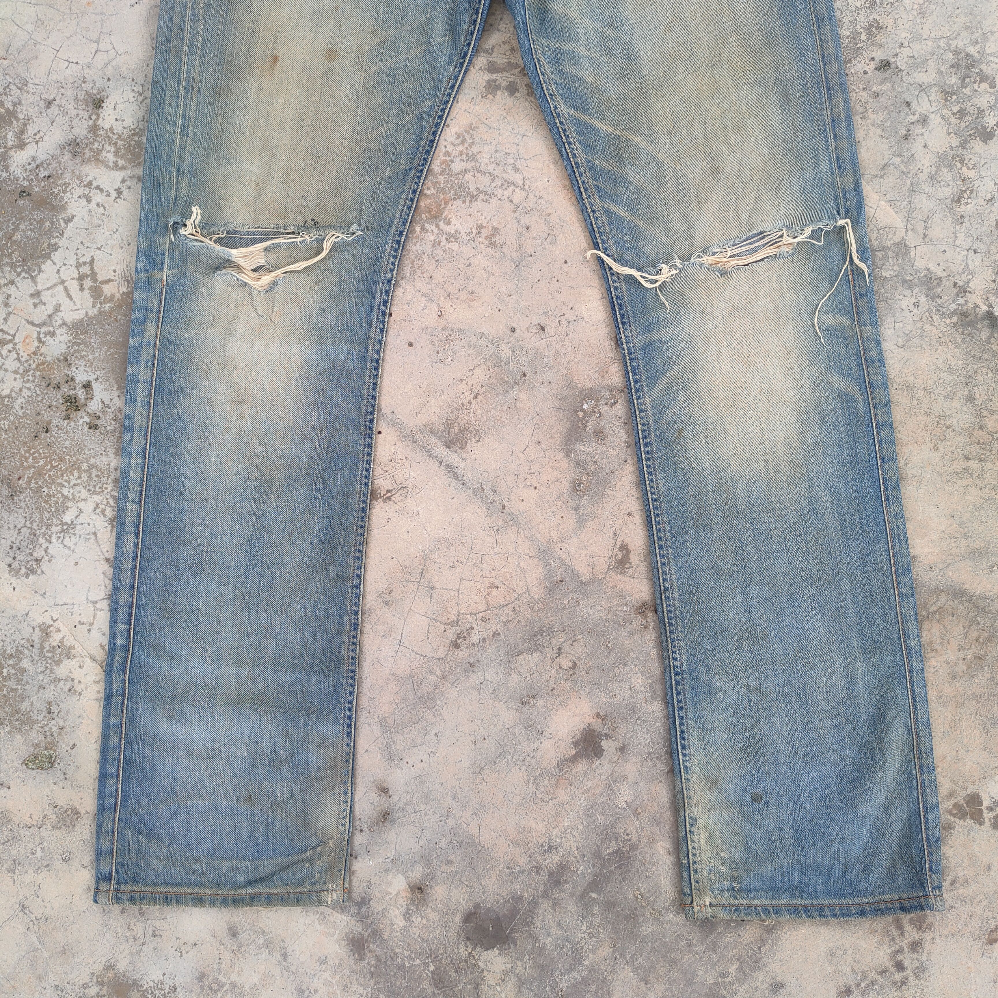G-Star VINTAGE GSTAR RUSTY DISTRESSED JEAN DENIM PANTS Size US 33 - 4 Thumbnail