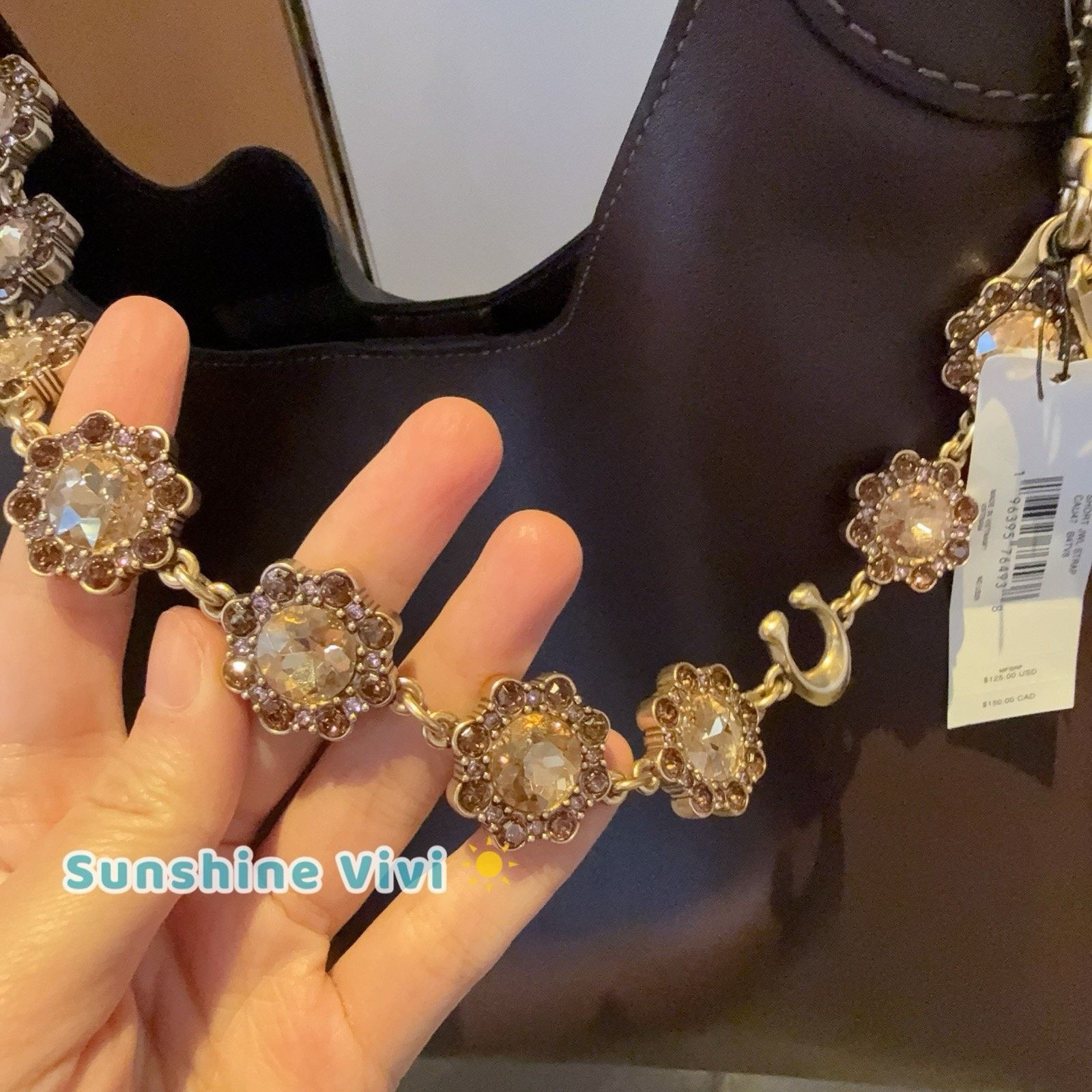 Coach NWT Coach Jewelry Chain Strap CAU47 Brass/Yellow（no bag） Size ONE SIZE - 2 Thumbnail