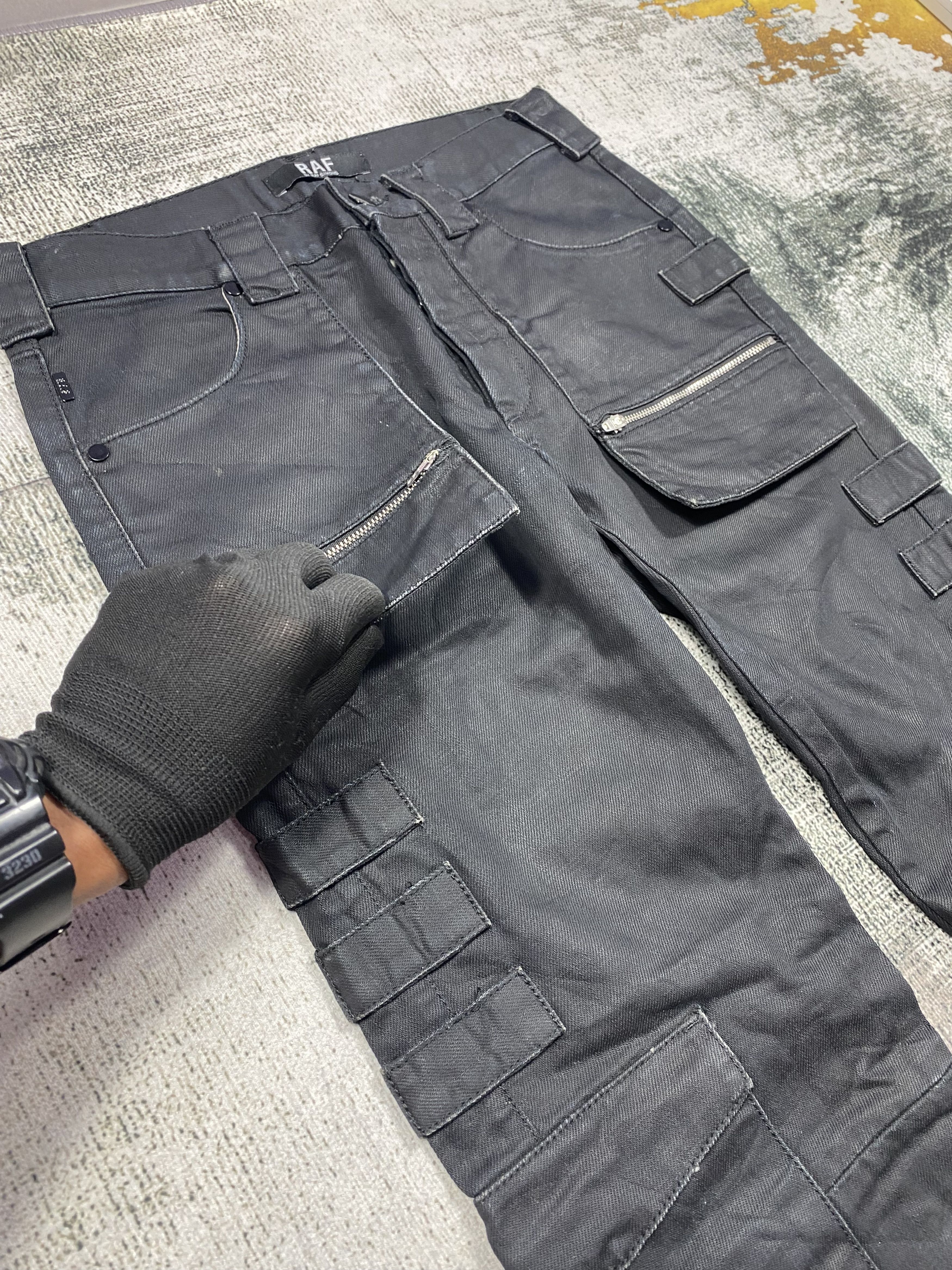 Raf by Raf Simons GRAIL🔥RAF by Raf Simons Utility Black Cargos Size US 29 - 3 Thumbnail