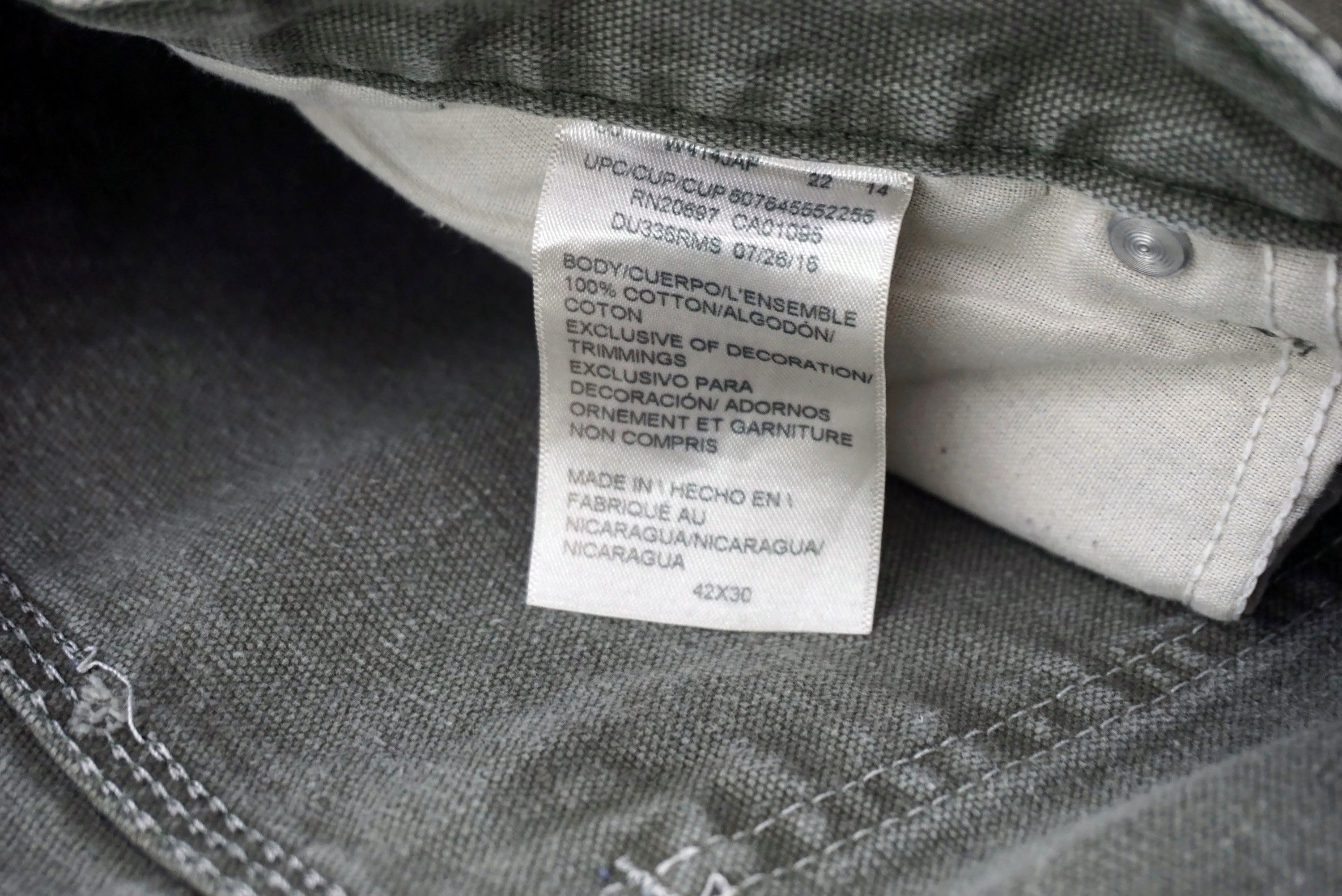 Dickies Dickies Pants Size 42x29.5 Baggy Duck Canvas Carpenter Size US 42 / EU 58 - 13 Thumbnail