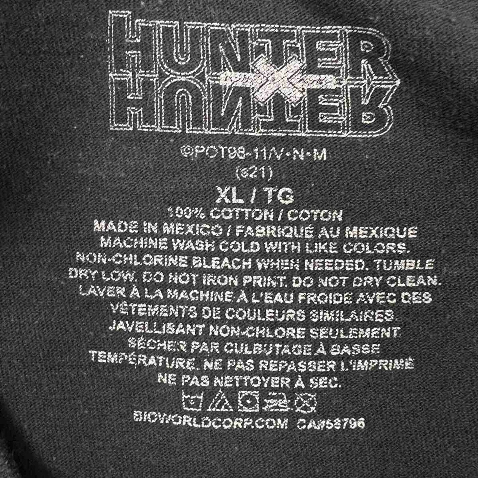 Anime × Cartoon Network Hunter x Hunter T Shirt XL Anime Short Sleeve Graphic Tee Size US XL / EU 56 / 4 - 6 Thumbnail