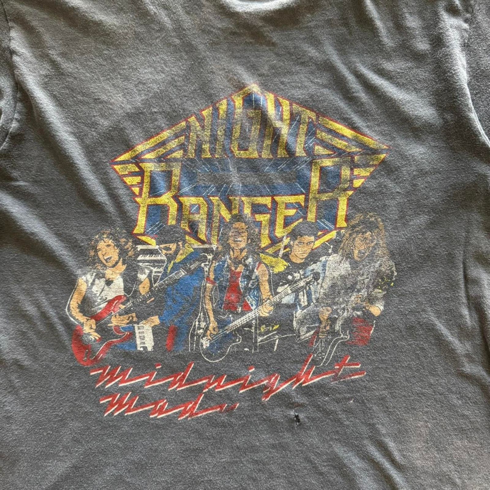 Hanes Vintage 80s Night Ranger Midnight Mad T-shirt Size Large Size US L / EU 52-54 / 3 - 2 Thumbnail