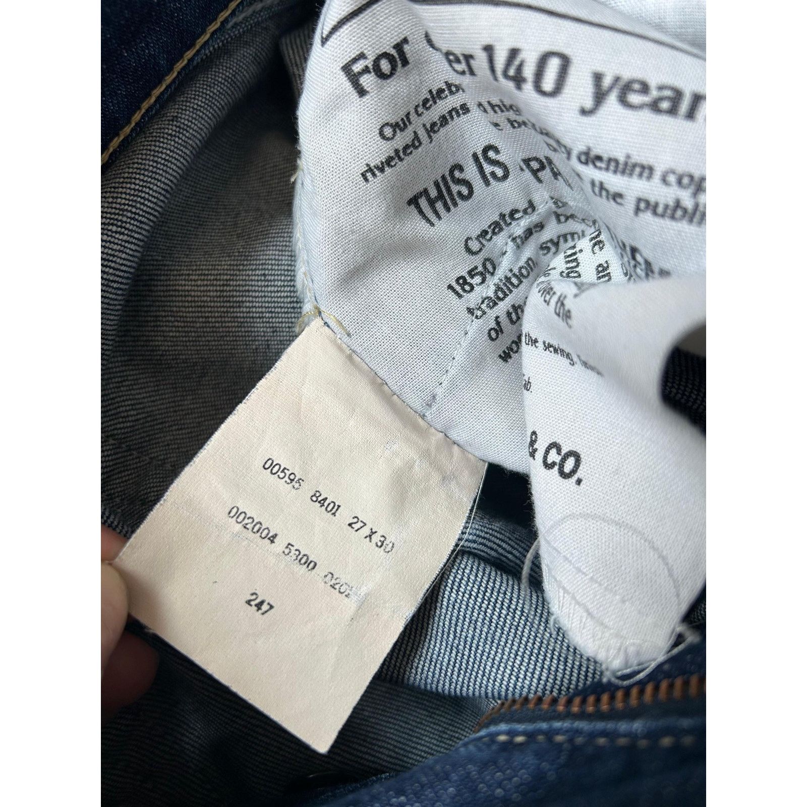 Levi's Levi's 595 W27 L30 - Y2K Bootcut Stretch Jeans - Red Tab Size US 27 - 8 Thumbnail