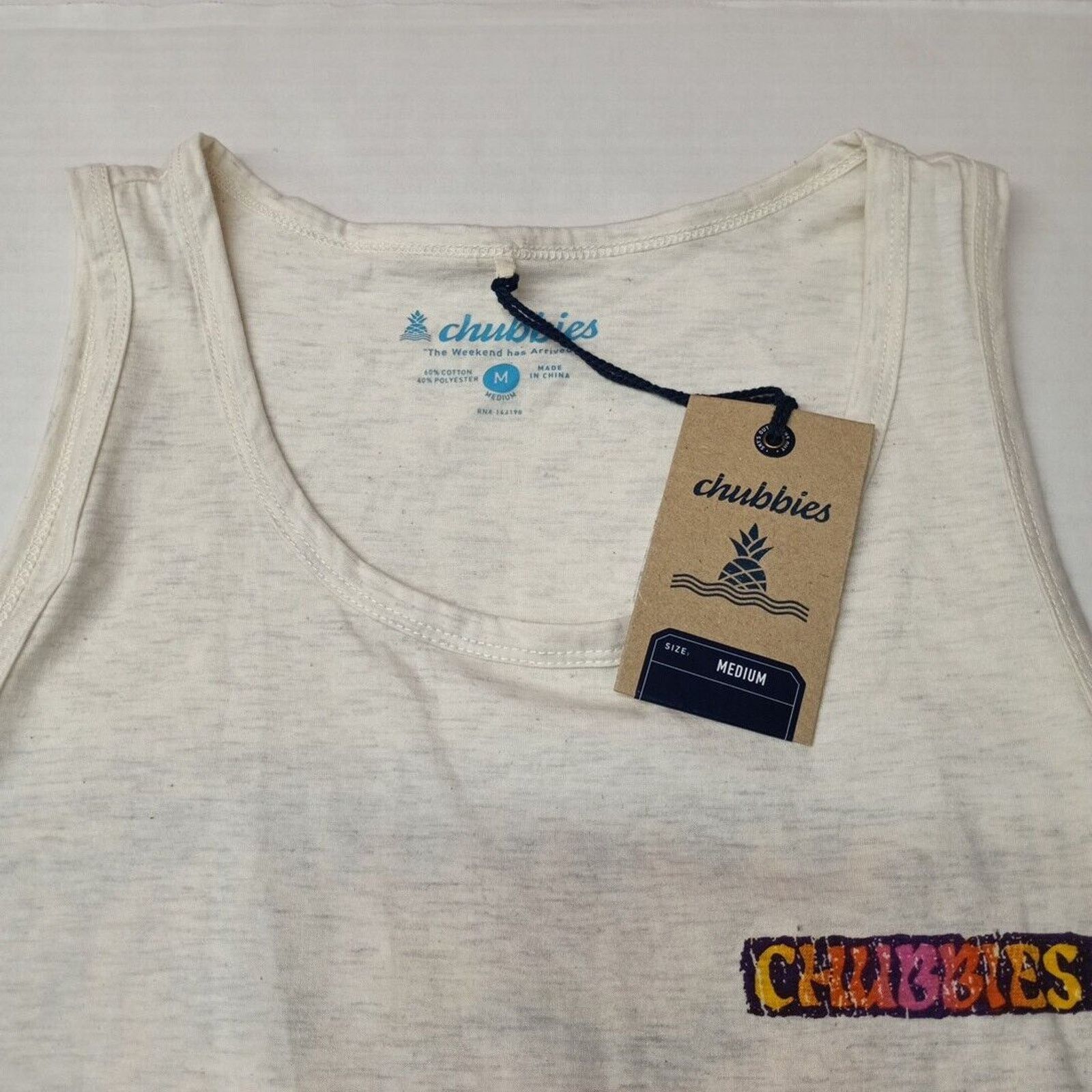 Chubbies Chubbies Men's The Wind Tank Top Graphic Sunset Waves Size M Size US M / EU 48-50 / 2 - 2 Thumbnail