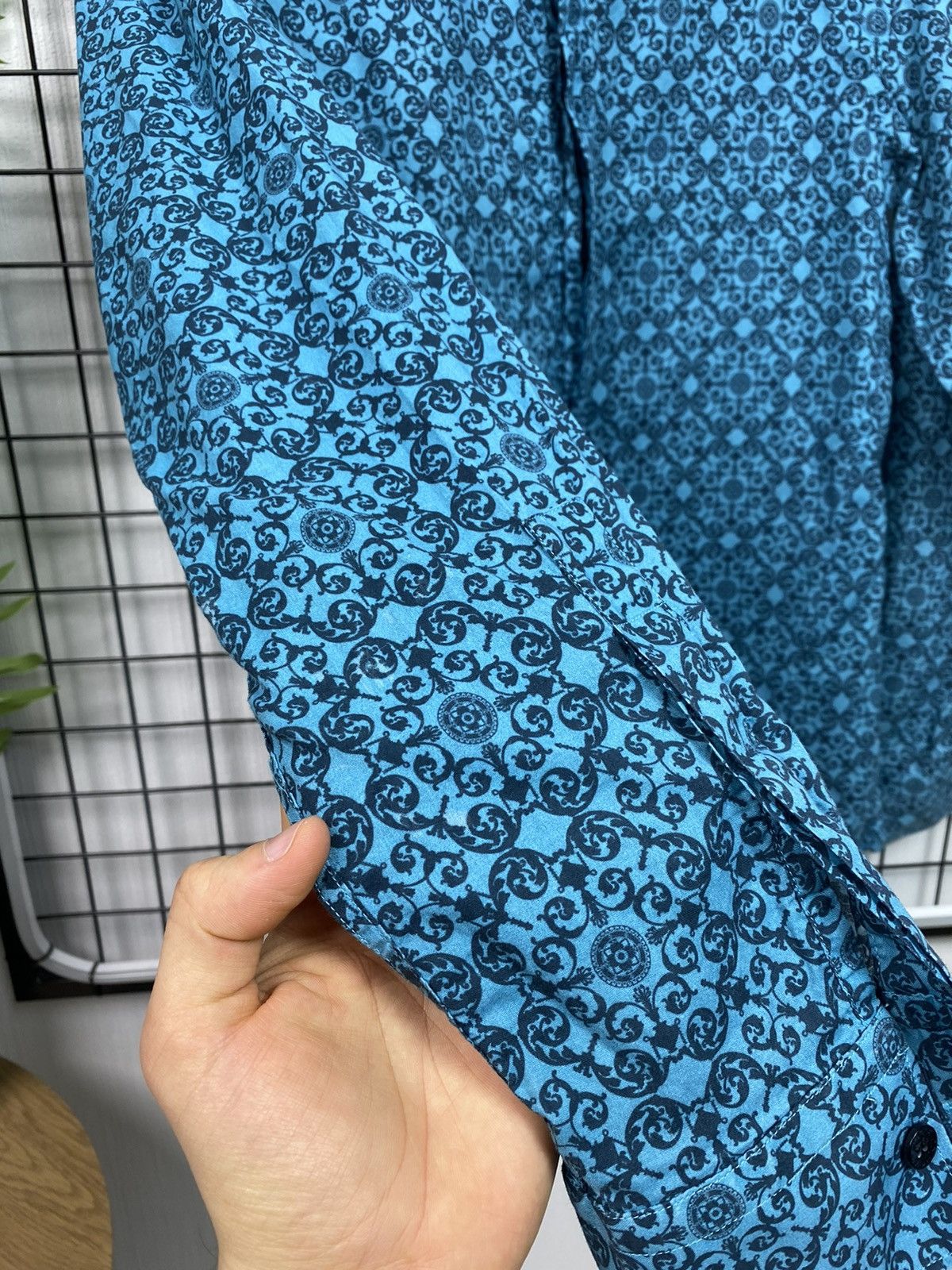 Versace Versace collection All over print shirt Men 16/42 Blue Size US L / EU 52-54 / 3 - 11 Thumbnail