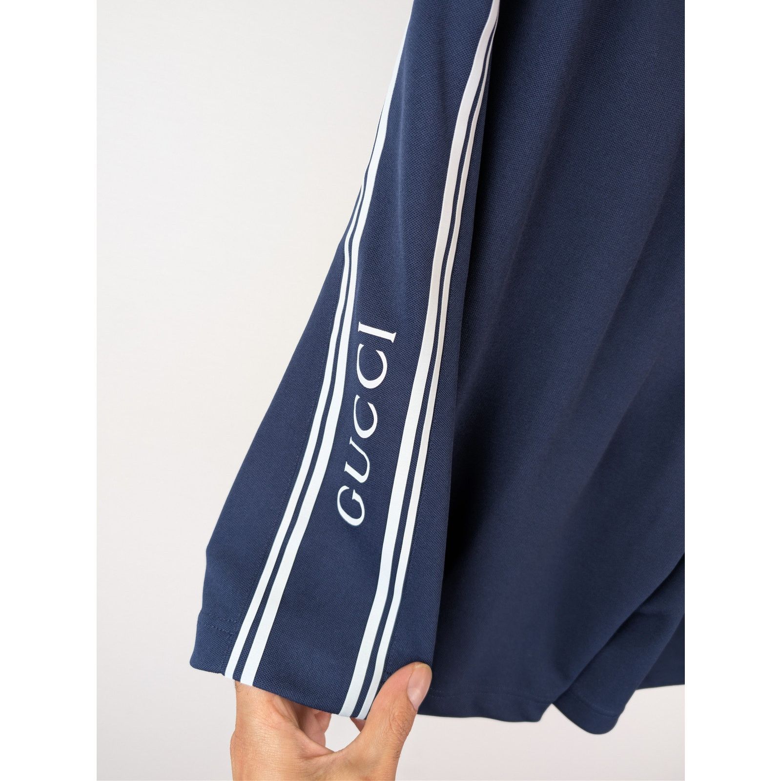Gucci o1rshd1 Technical Jersey Shorts in Navy Blue / White Stripes Size US 38 / EU 54 - 15 Thumbnail