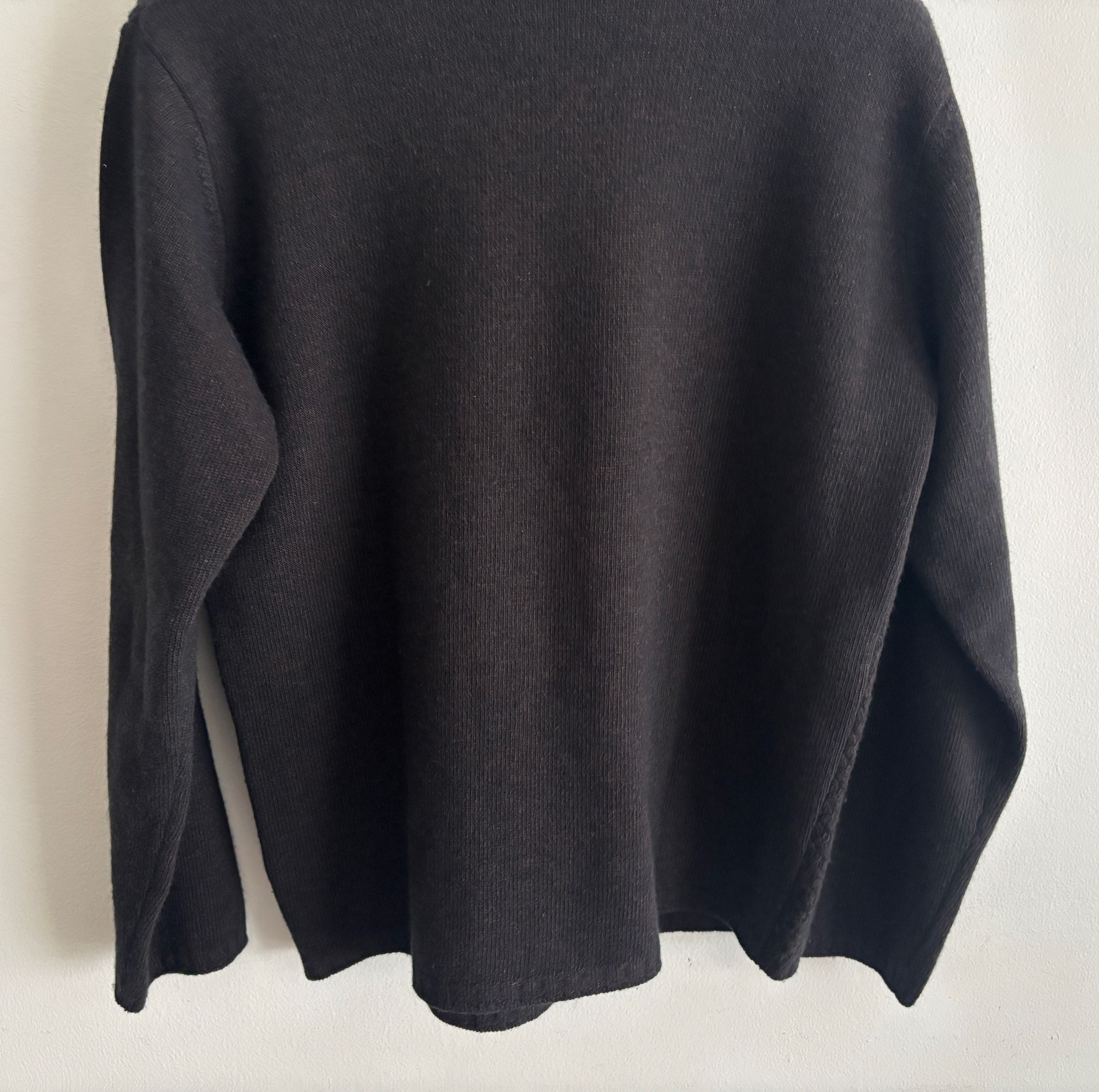 Canali Textured Brown Cashmere Wool Crewneck Sweater - 40/ Large Size US L / EU 52-54 / 3 - 10 Thumbnail