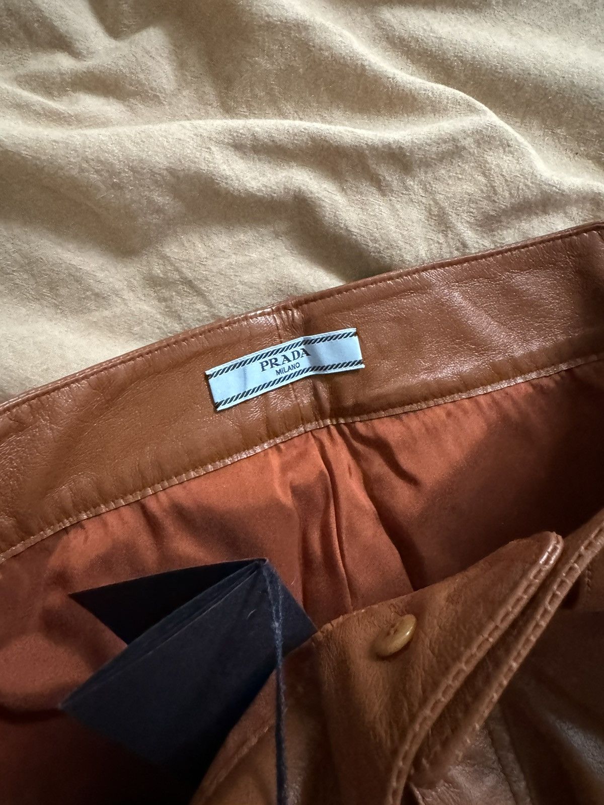 Prada Prada F/W 2017 Runway Leather Pants Size 26" / US 2 / IT 38 - 7 Thumbnail