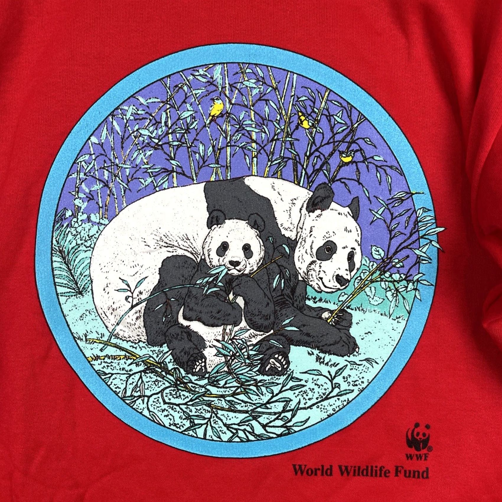 Vintage VINTAGE WWF Shirt Womens Medium Red World Wildlife Fund Sleep Nightshirt Size M / US 6-8 / IT 42-44 - 4 Thumbnail