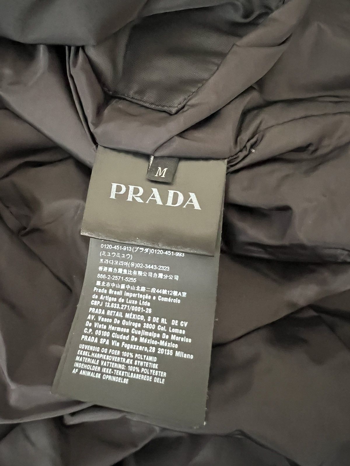 Prada Prada Black Nylon Padded Coat Size US M / EU 48-50 / 2 - 8 Thumbnail