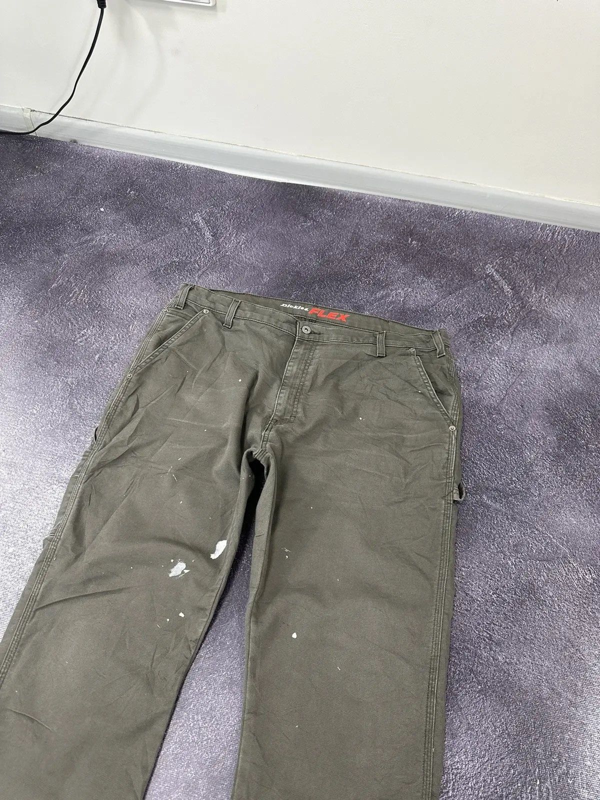 Dickies × Vintage Vintage Dickies USA Olive Work Hype Carpenter Pants Size US 40 / EU 56 - 8 Thumbnail