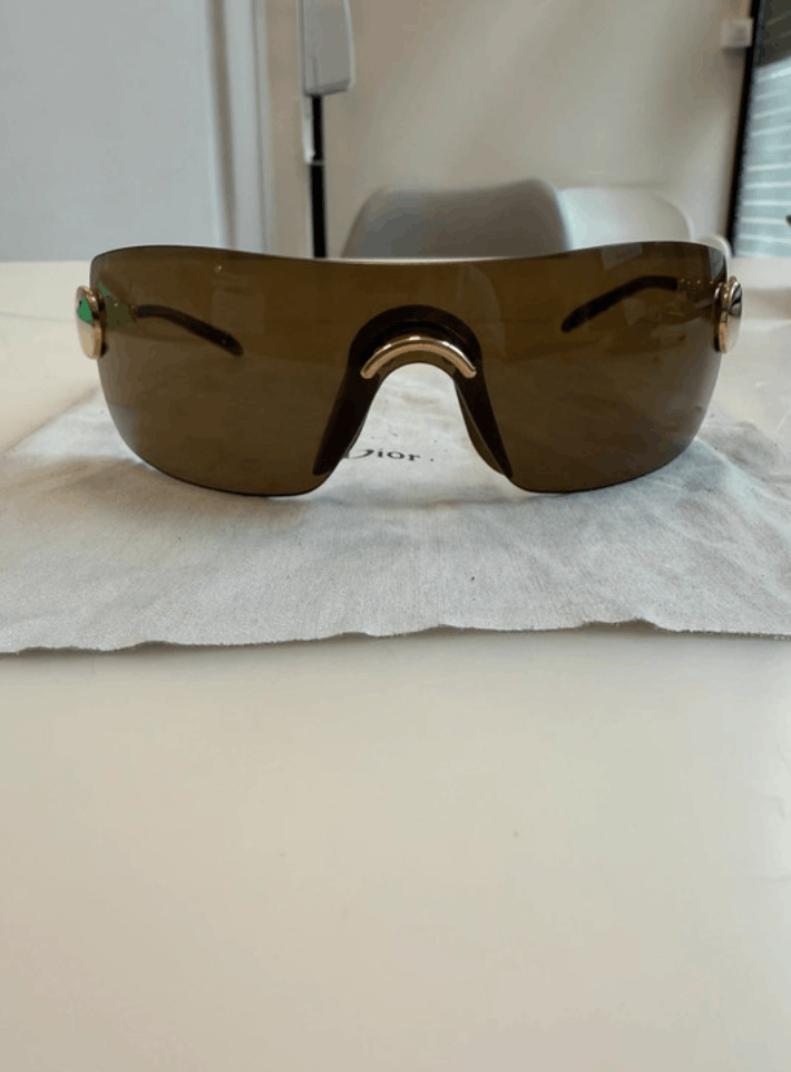 Dior DIOR Sunglasses Millenium Wrap Shield Mask Bike Galliano Era Size ONE SIZE - 5 Thumbnail