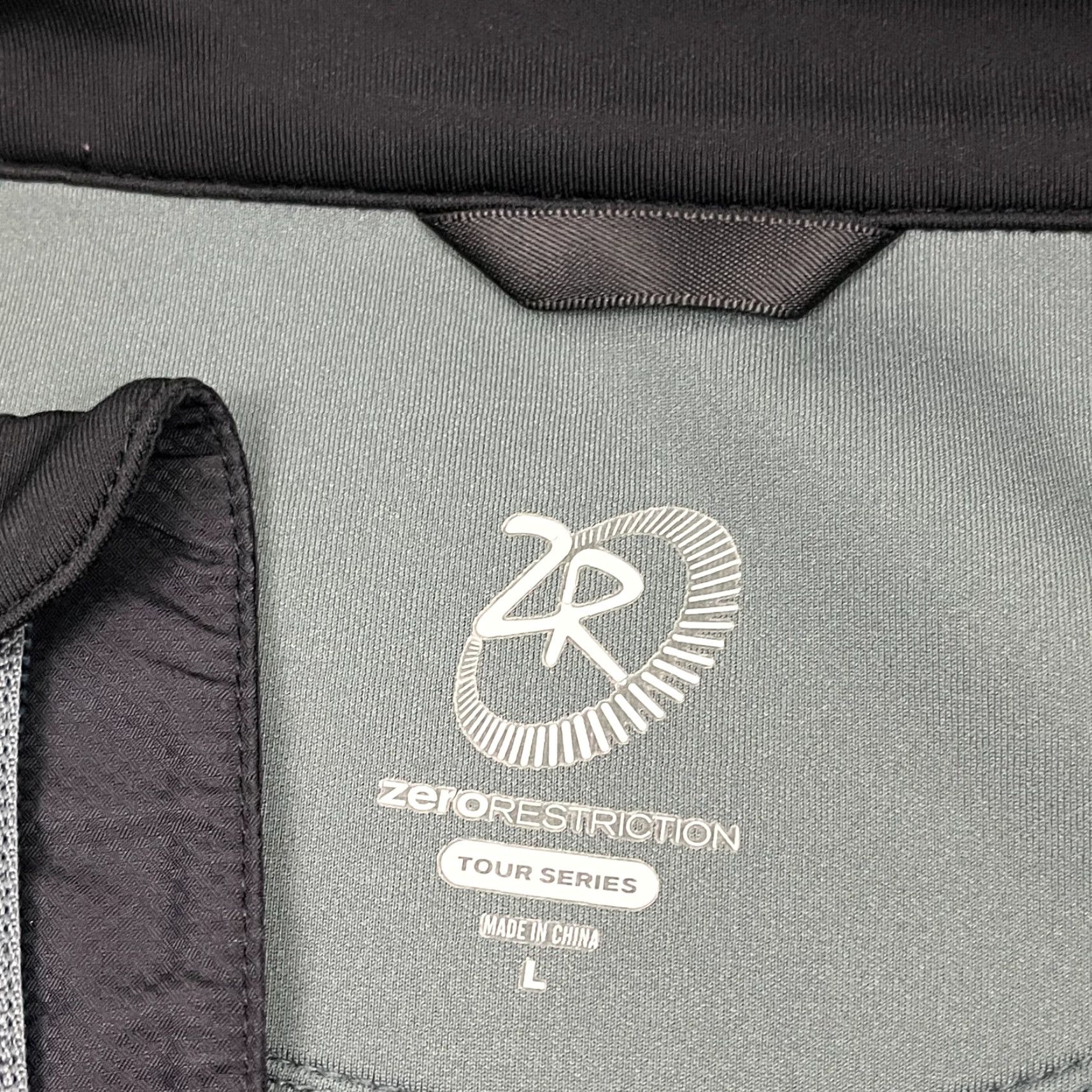 Vintage VINTAGE? No. Zero Restriction Tour Series Pullover Mens L Gray 1/2 Zip Performance Prep Jacket Size US L / EU 52-54 / 3 - 3 Thumbnail