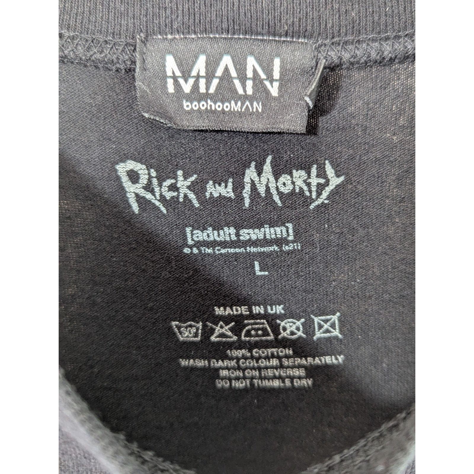 Other BoohooMAN x Rick and Morty Drunk Ship Tee Black Large Size US L / EU 52-54 / 3 - 4 Thumbnail