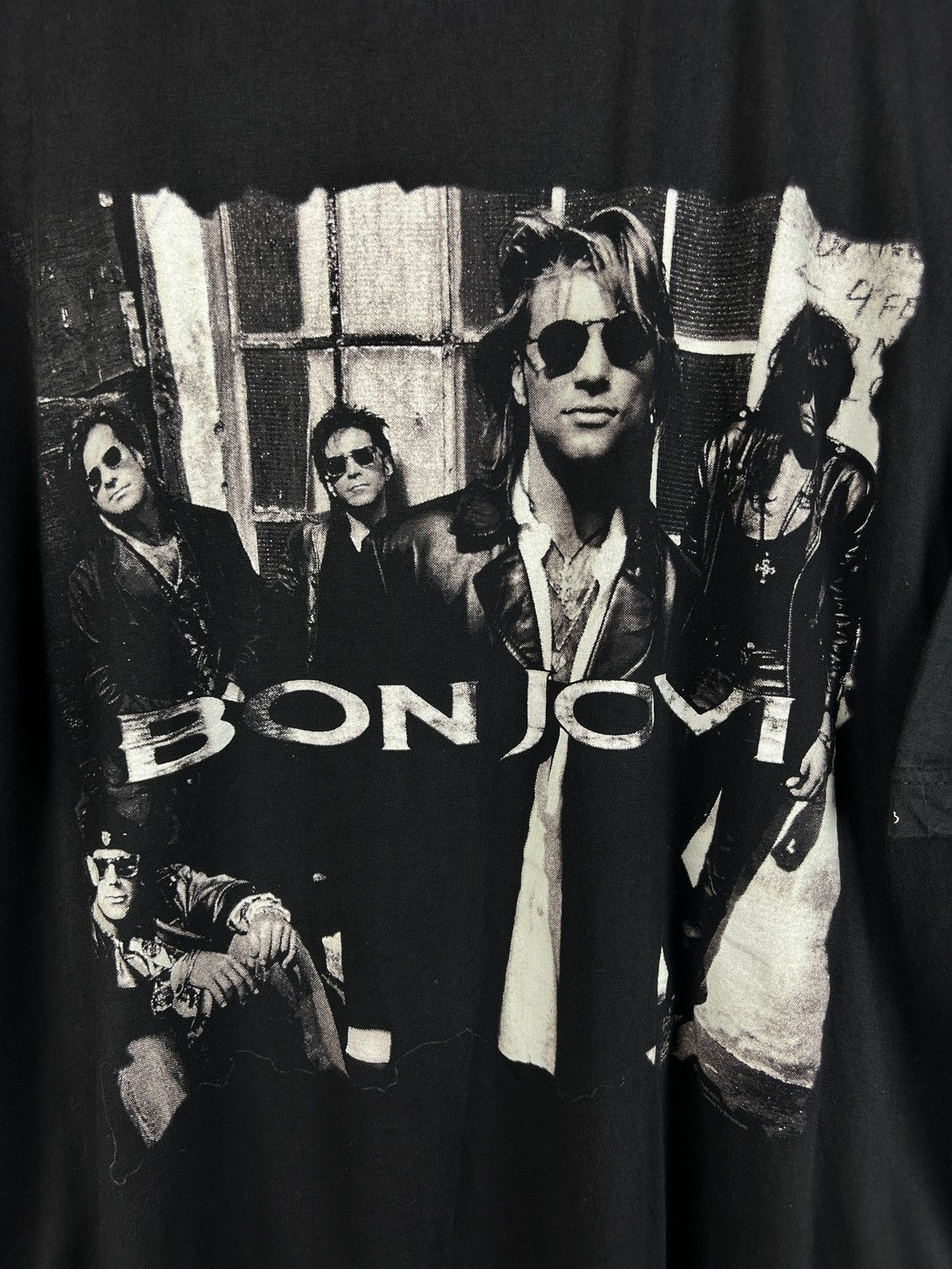 Band Tees 90s Bon Jovi 1992 Keep The Faith Tour T-Shirt Black XL Size US XL / EU 56 / 4 - 2 Thumbnail